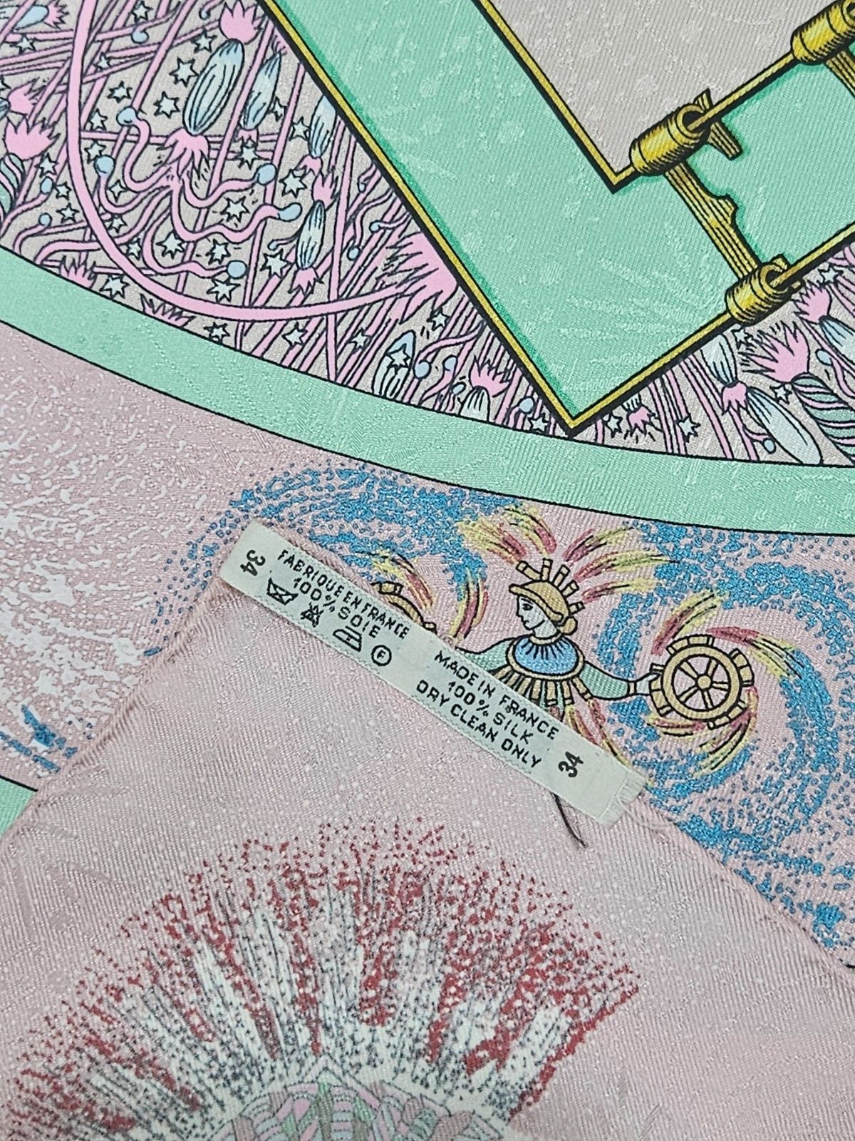Hermes Hermes Feux d' Artifice Jacquard Silk Scarf Size ONE SIZE - 6 Thumbnail