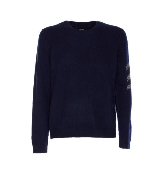 Zadig & Voltaire ZADIG & VOLTAIRE Men Sweater KMSW00015 404 Blue Size US L / EU 52-54 / 3 - 1 Thumbnail