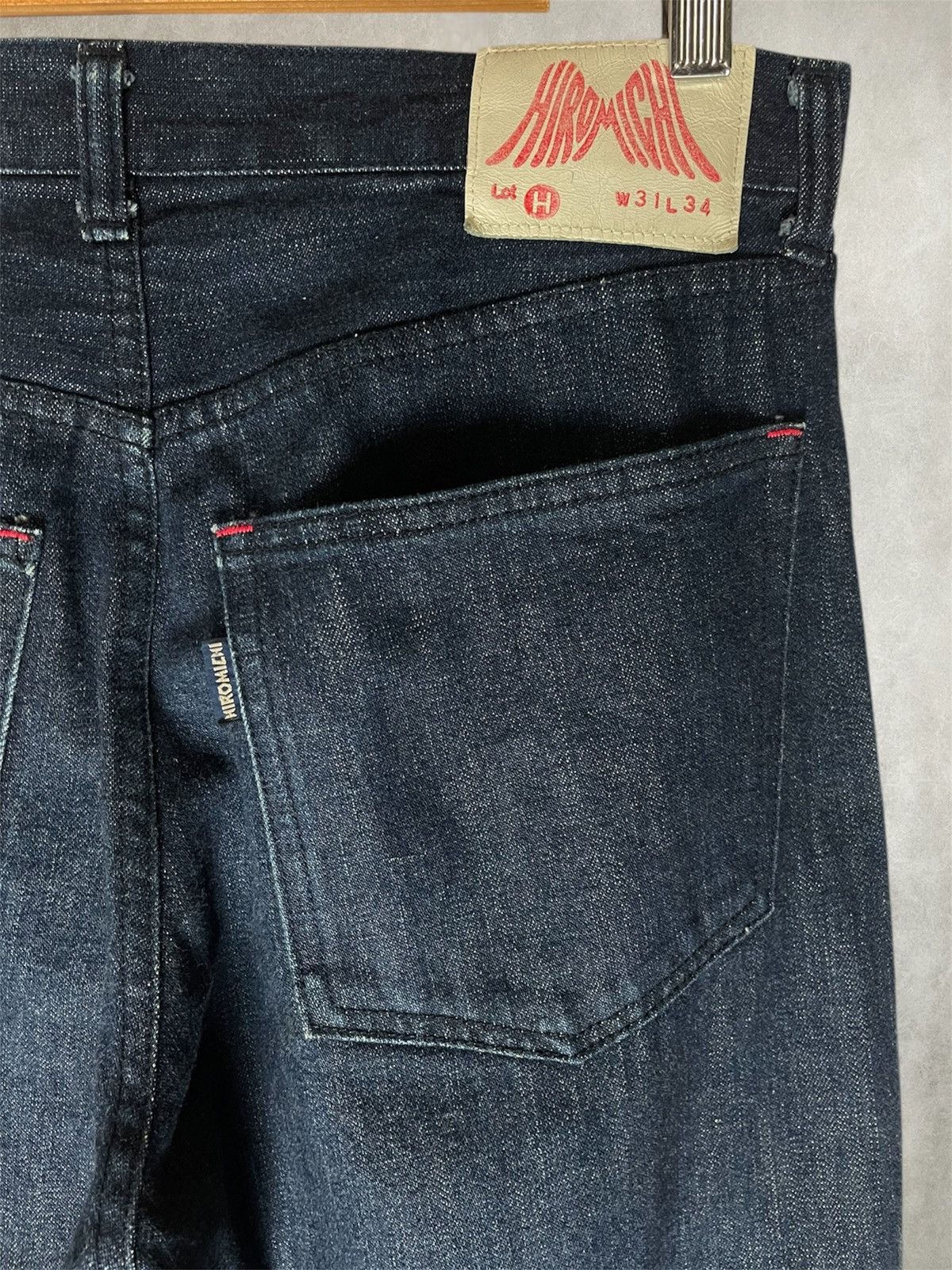 Japanese Brand Hiromichi nakano contrast stitching indigo denim pants Size US 31 - 6 Thumbnail