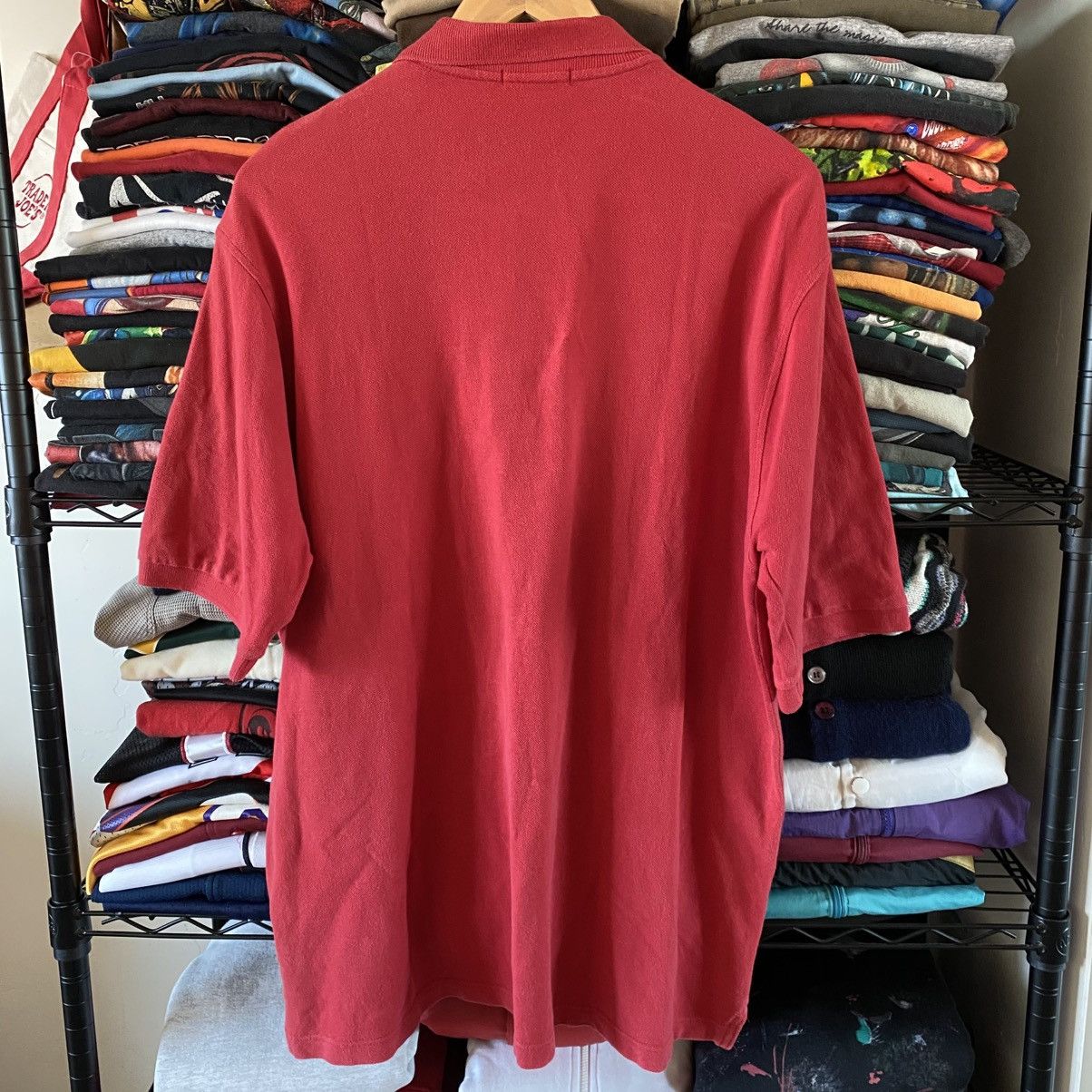 Burberry Vintage Burberry London Polo Shirt Red Plaid 1990s Size US XL / EU 56 / 4 - 4 Thumbnail