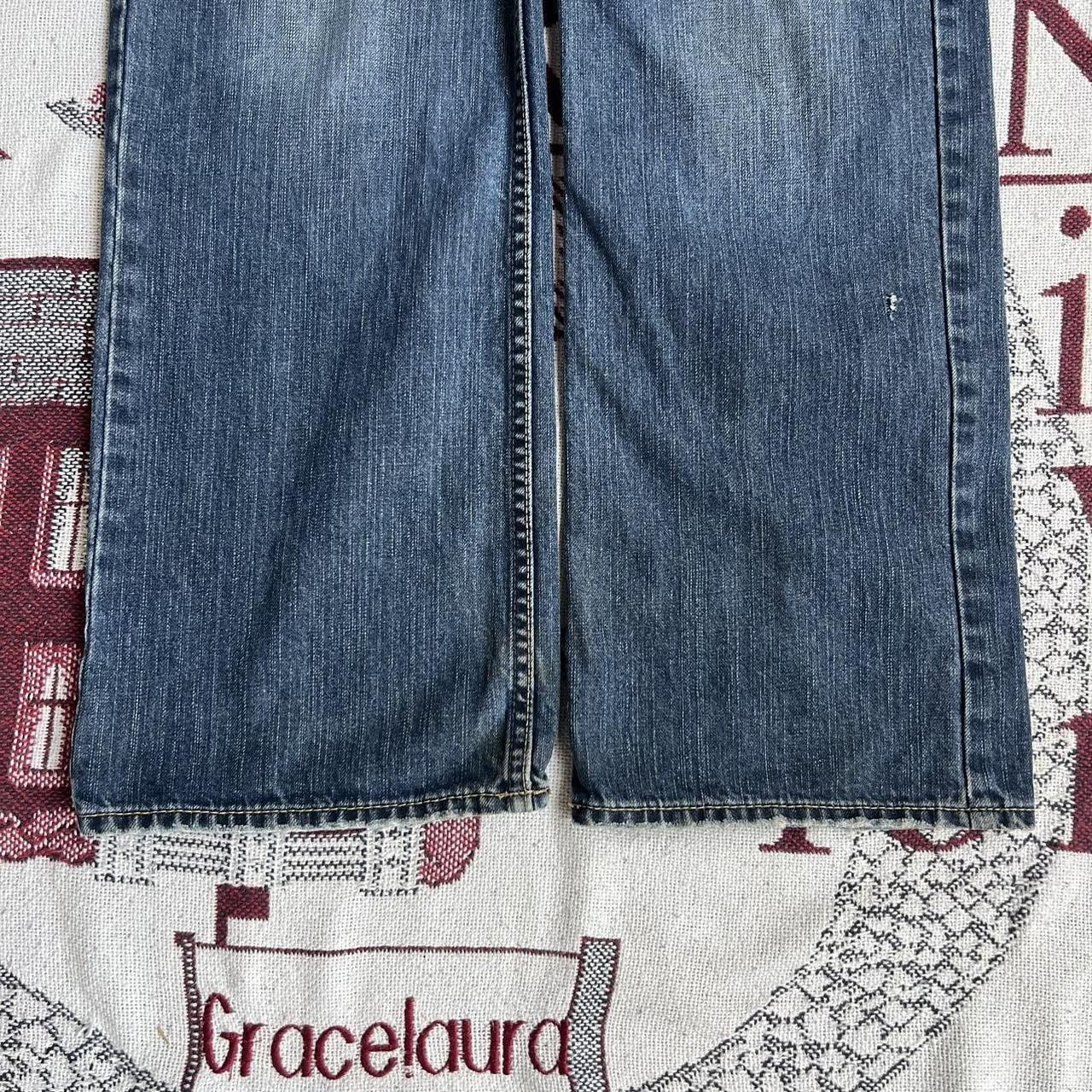 Vintage Vintage 2000s/Y2K Baggy Grunge Dark wash Workwear Style Denim Jeans! Size US 35 - 5 Thumbnail