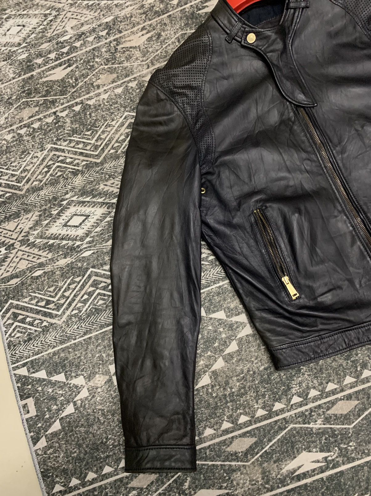 Dsquared2 AW 2013 DSQUARED2 BIKER LEATHER JACKET RARE DESIGN Size US M / EU 48-50 / 2 - 3 Thumbnail