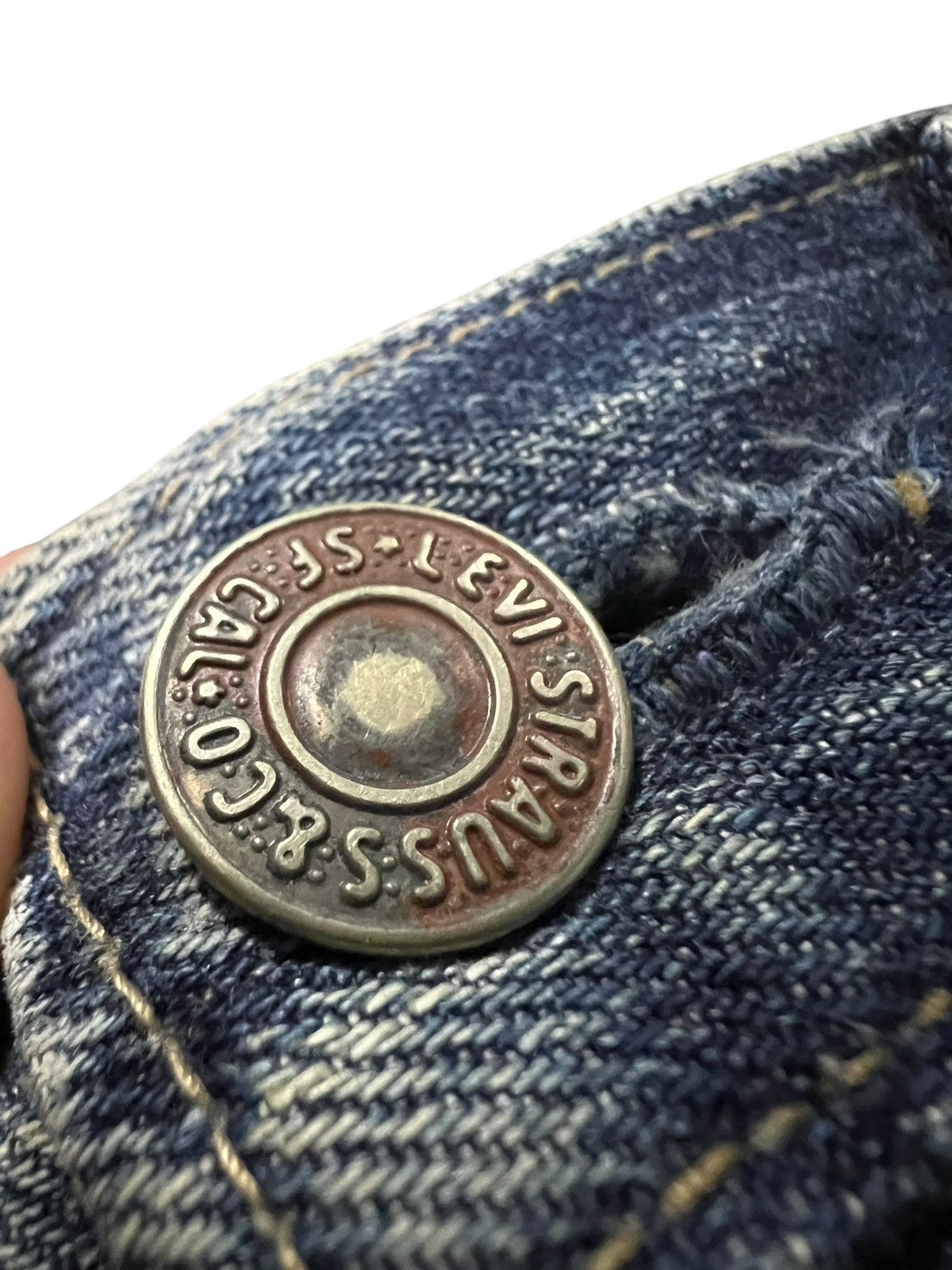 Levi's 💥Baggy💥Vintage Levi’s 510 Redlook Distressed Mud Wash Jean Size US 31 - 12 Thumbnail