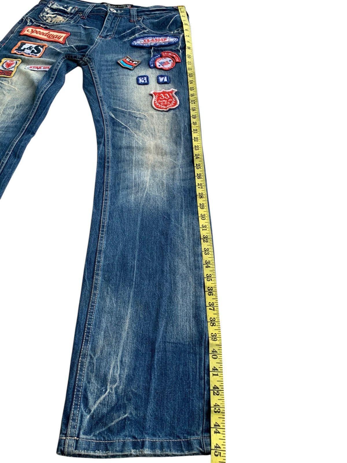 If Six Was Nine Vintage Lucky Store Patches Avant Garde Jeans 🇯🇵 Size US 34 / EU 50 - 20 Thumbnail