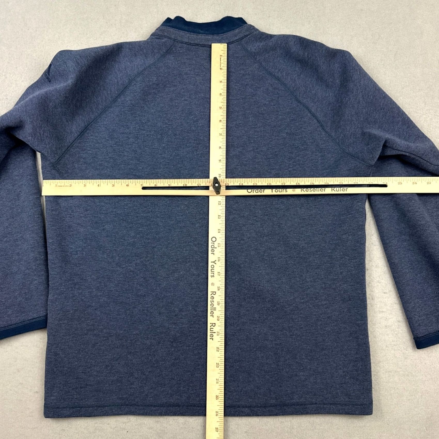 Adidas Adidas Club Sweatshirt Men Large Blue Solid 1/4 Zip Pullover Golfer Cover Up L Size US L / EU 52-54 / 3 - 7 Thumbnail