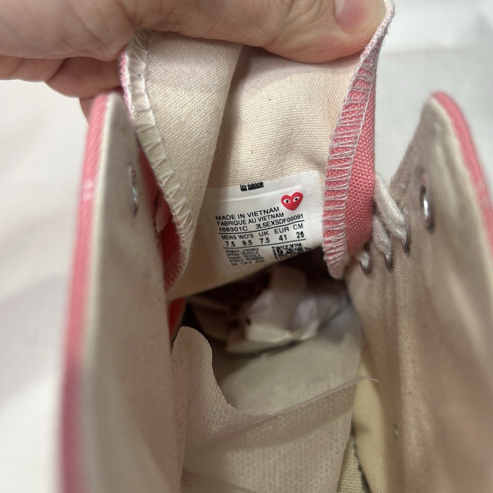 Converse Converse Chuck 70 High x Comme des Garcons Play “Pink” Size US 7.5 / EU 40-41 - 9 Thumbnail