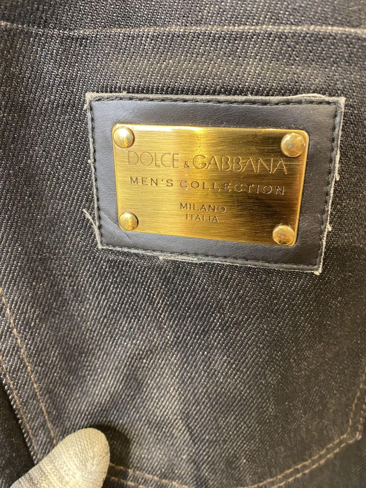 Dolce & Gabbana D&G 14 Classic Leather Patch Denim Size34” Size US 34 / EU 50 - 3 Thumbnail