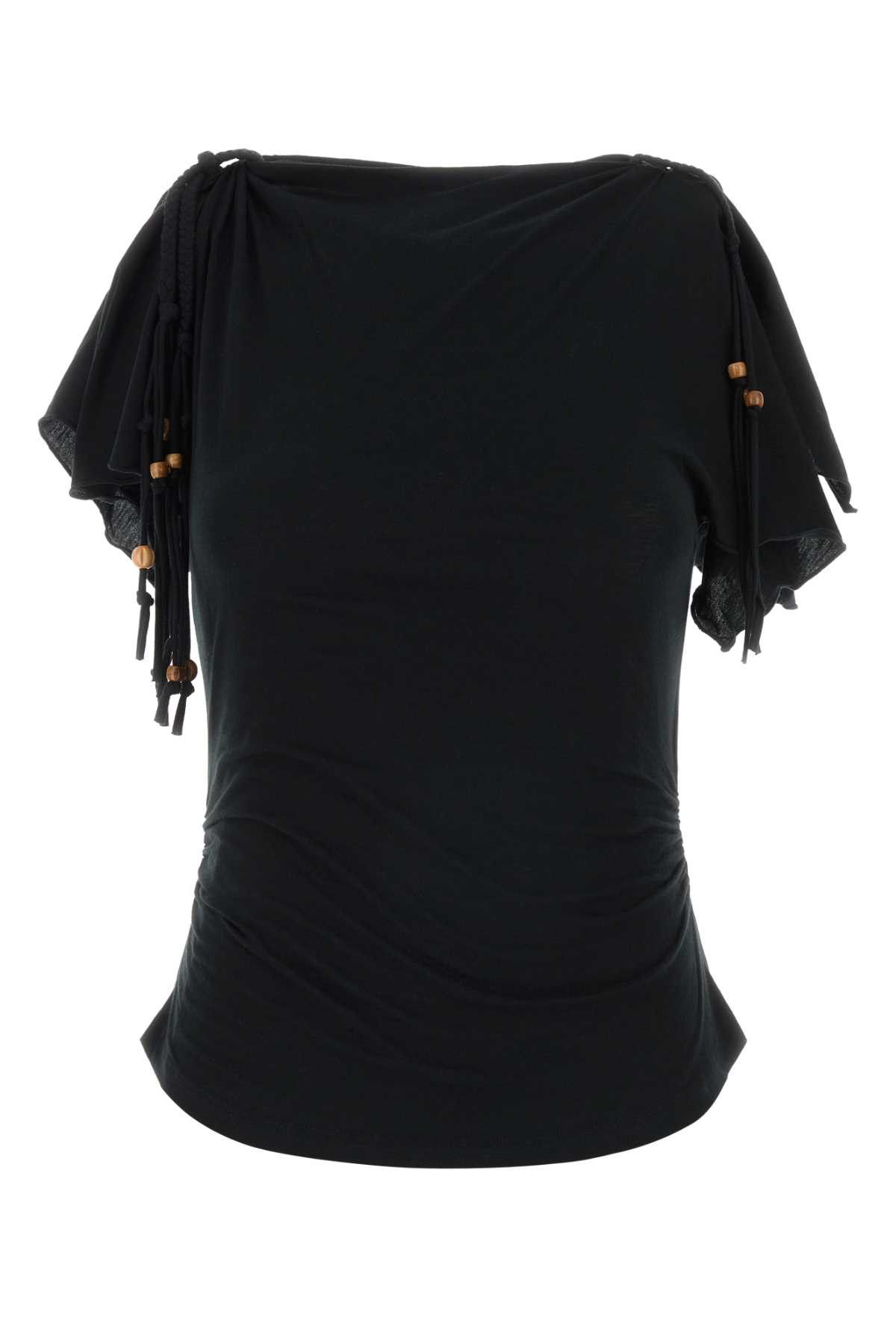 Isabel Marant Black Cotton Jazia Top Size M / US 6-8 / IT 42-44 - 1 Thumbnail
