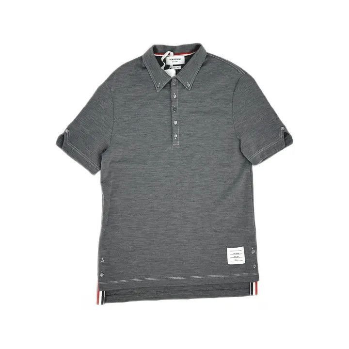 Thom Browne Thom Browne Short Sleeve Polo Shirt for Men -2507 Size US M / EU 48-50 / 2 - 8 Thumbnail
