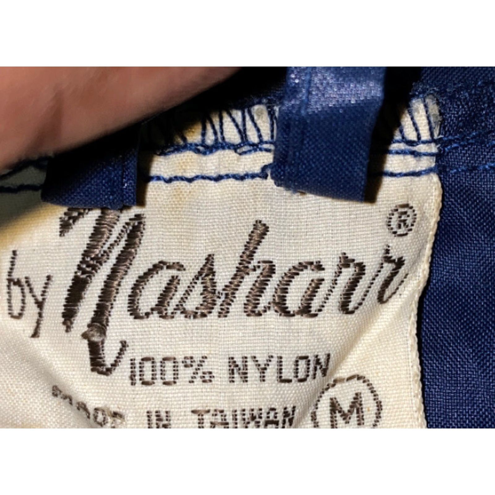 Vintage VINTAGE Nasharr Mens Blue Nylon 1/2 Zip Rain Jacket Size M Size US M / EU 48-50 / 2 - 6 Thumbnail