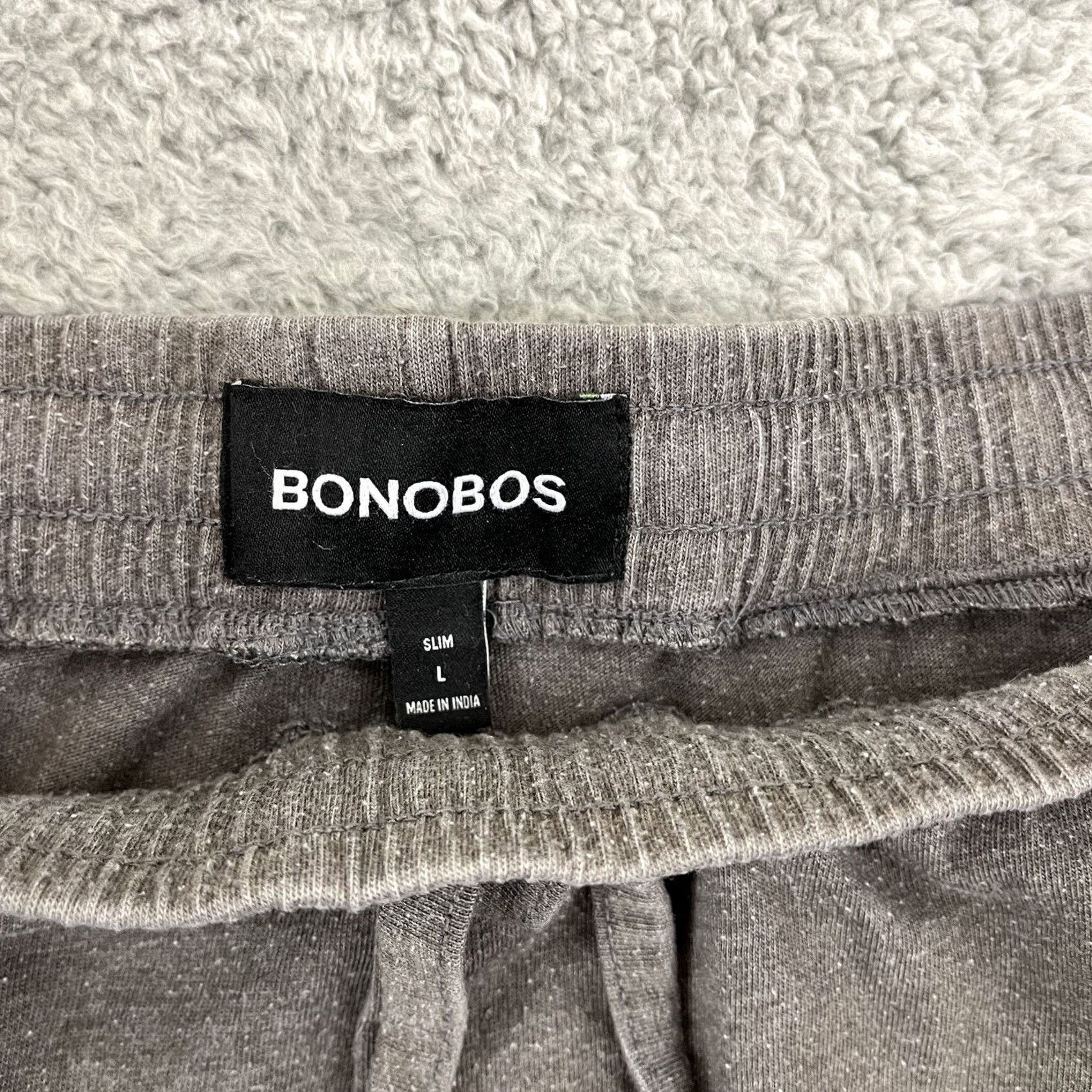 Bonobos Bonobos Sweatpants Men’s Large Slim Gray Active Drawstring Straight Wide Leg Pants Regular L Gray Nike? Size US 33 - 4 Thumbnail