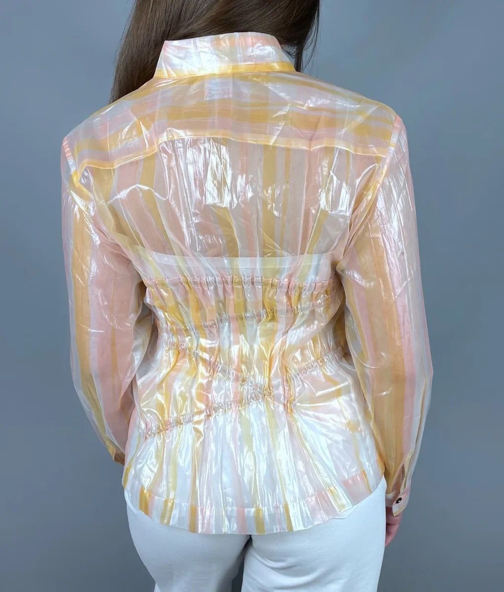 Vintage VINTAGE SS96 ISSEY MIYAKE PLASTIC TRANSPARENT PLAID SHEER Size L / US 10 / IT 46 - 19 Thumbnail