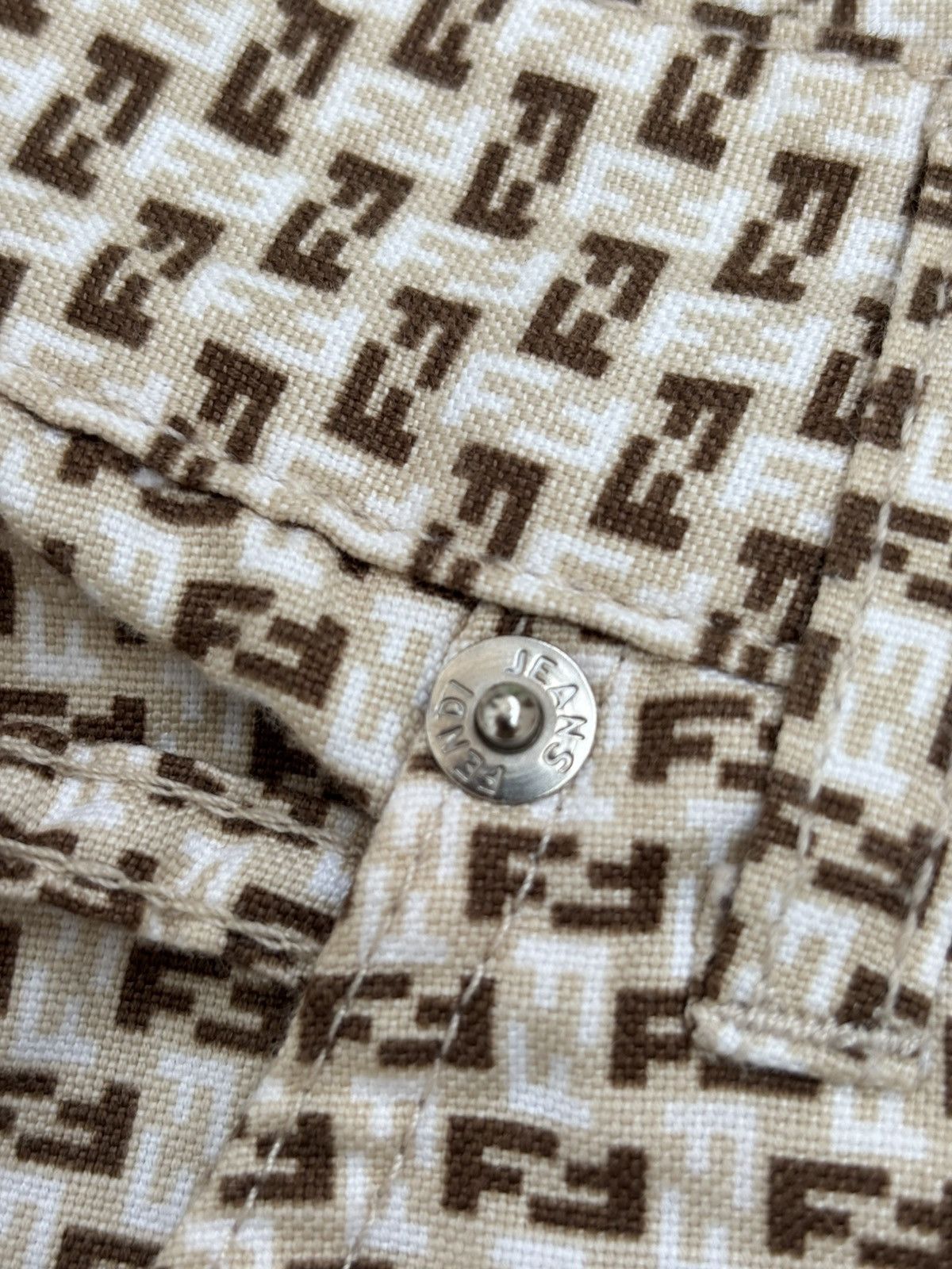 Fendi Vintage Zucca Monogram Pants Size 28" / US 6 / IT 42 - 8 Thumbnail