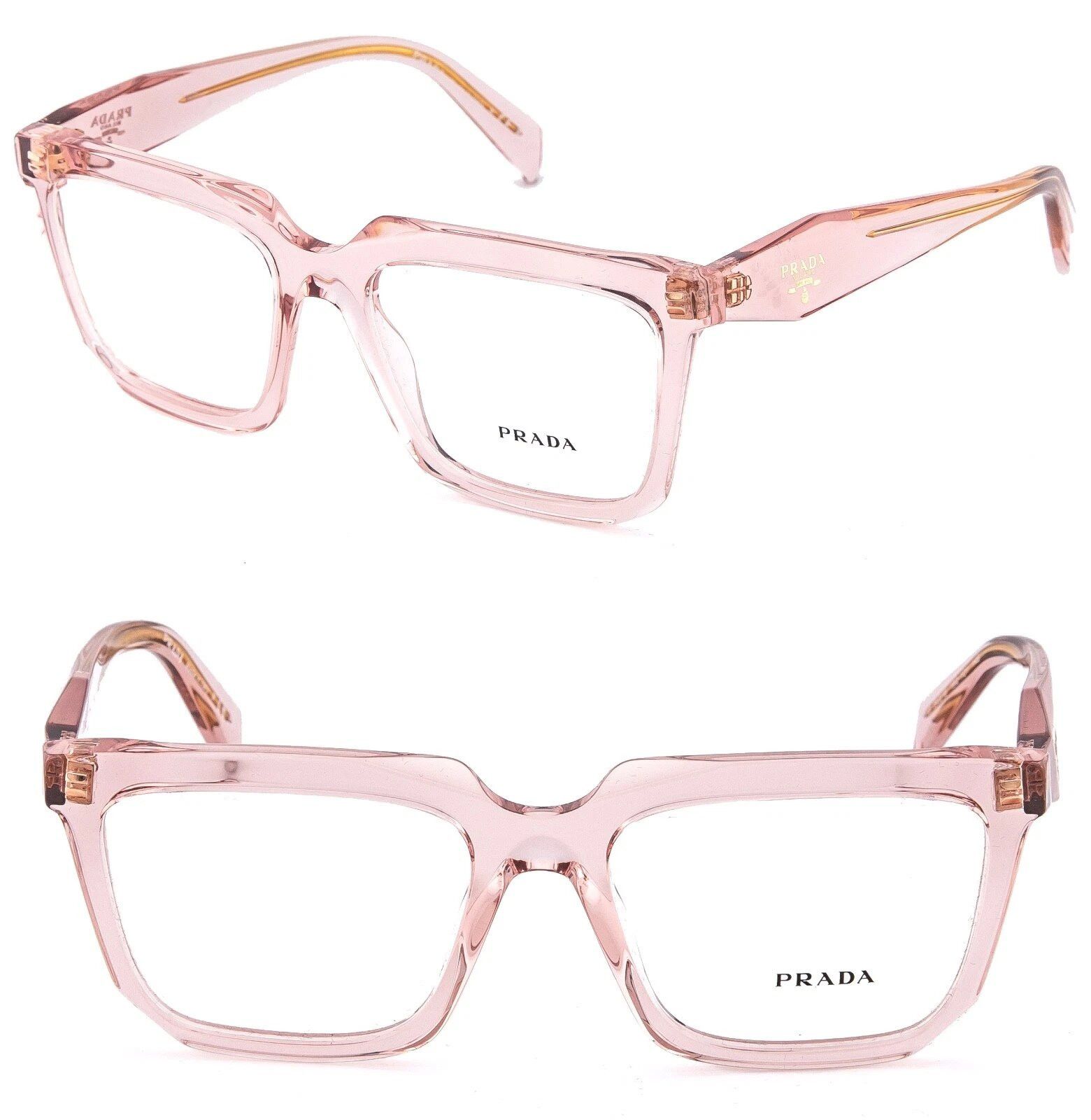 Prada PRADA SYMBOLE PRA19V Crystal Pink Triangle Logo A19V A19 Size ONE SIZE - 1 Thumbnail