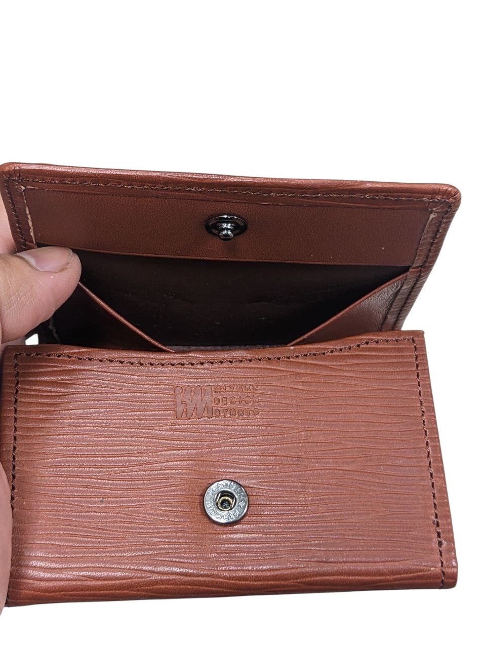 Issey Miyake ISSEY MIYAKE STUDIO BROWN FOLDABLE COIN PURSE UNISEX Size ONE SIZE - 4 Thumbnail