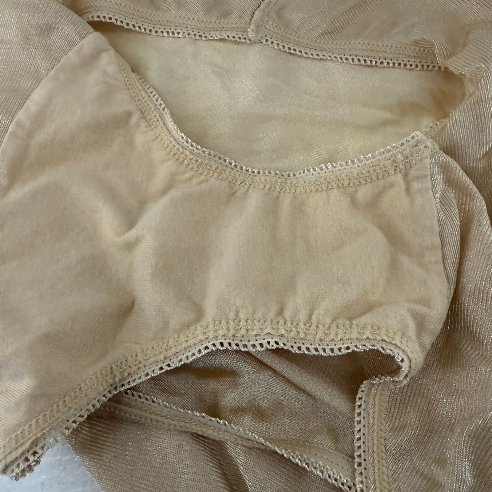 Vintage Vintage Underscore Sheer Nylon Panty Mushroom Gusset #759134 Size ONE SIZE - 3 Thumbnail