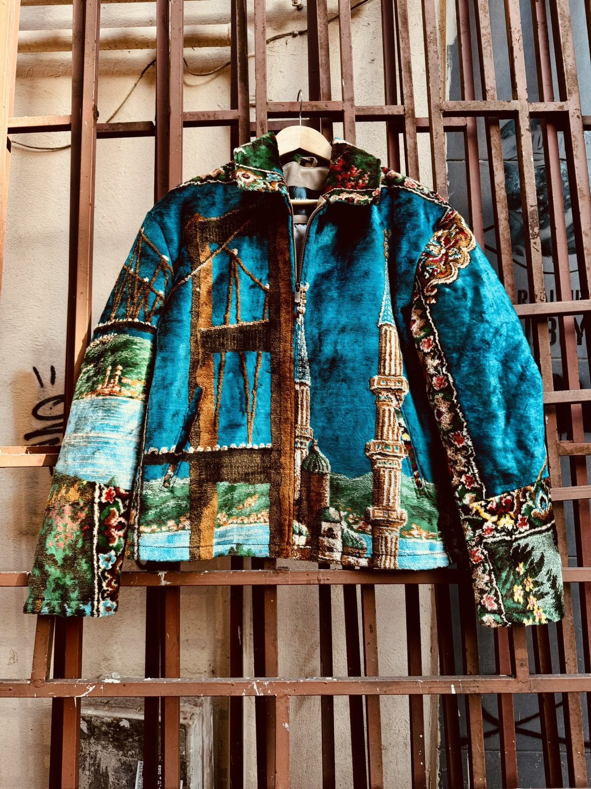 DOM’NIQUE “Bosporous Bloom” Turkish Textile Work Jacket: