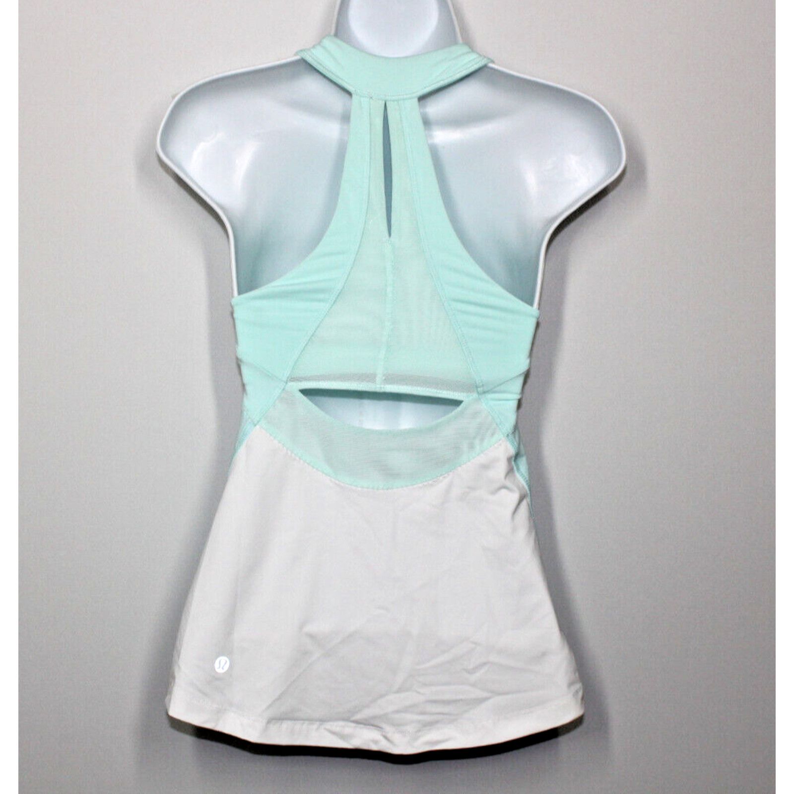 Lululemon LULULEMON Make It Count Aqua Blue Bra Stretch Tank Top Sz 4 Size S / US 4 / IT 40 - 4 Thumbnail