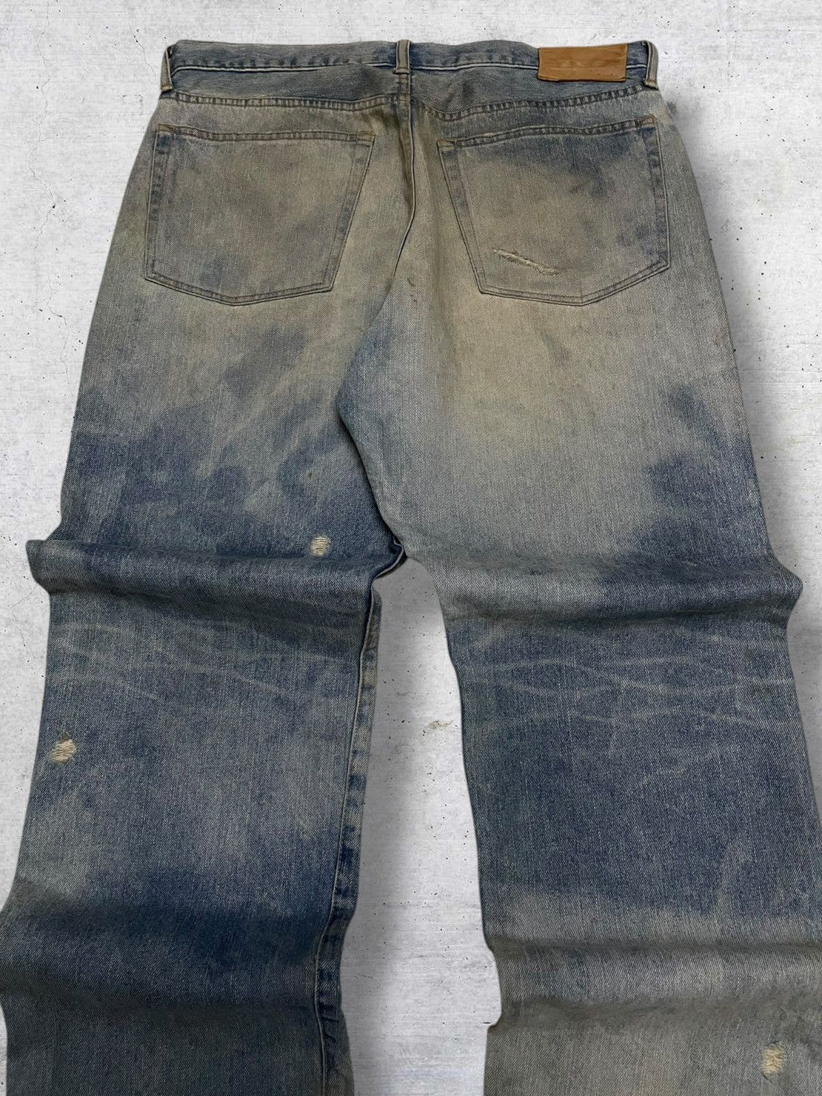 Swagger VINTAGE SWAGGER OG 90S JAPAN DESIGNER MUDWASH BAGGY DENIM Size US 35 - 12 Thumbnail