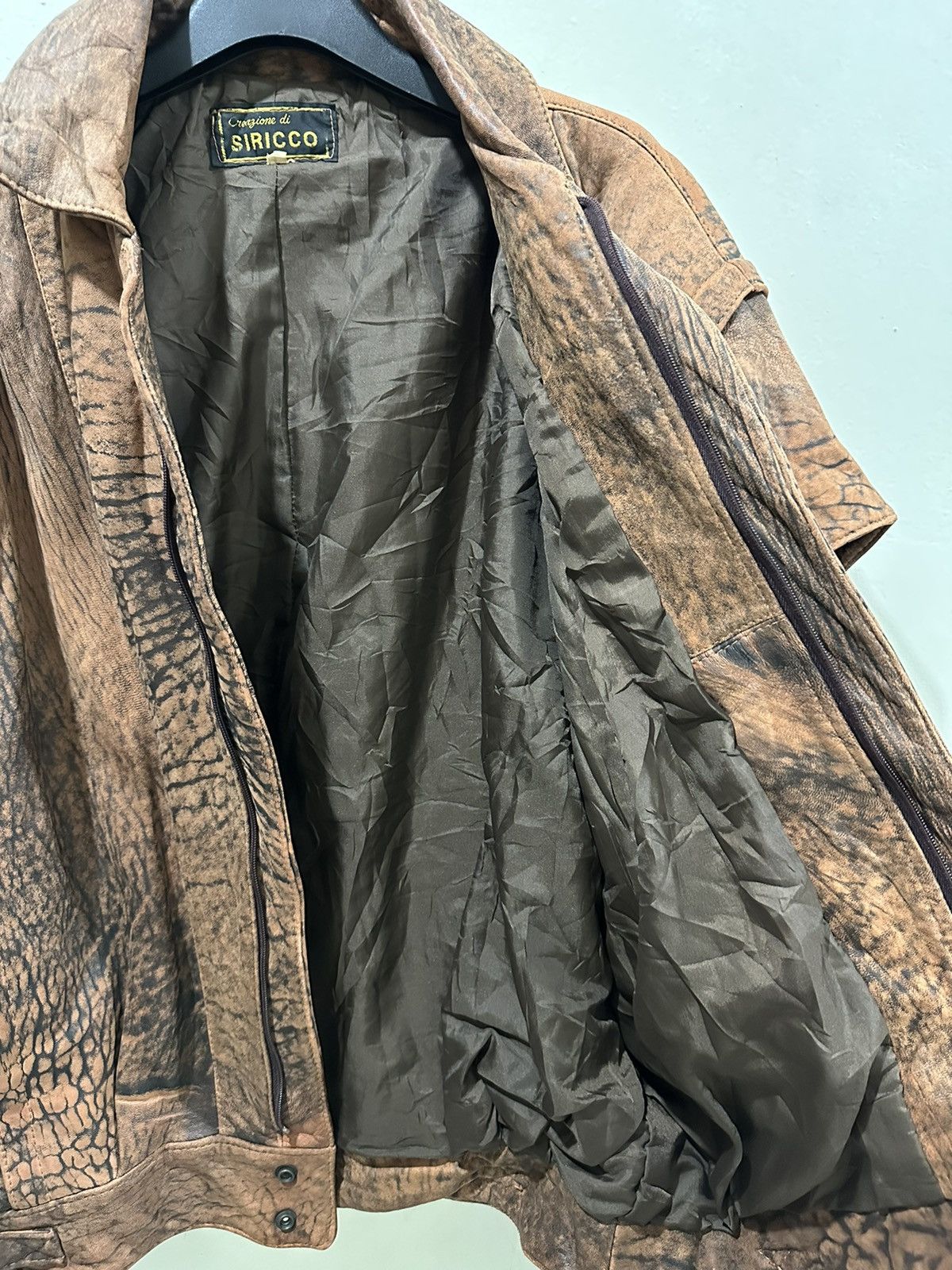 Japanese Brand 90's Creazione Di Siricco Leather Jacket Size US L / EU 52-54 / 3 - 7 Thumbnail