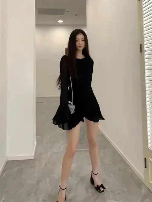 Japanese Brand × Vintage ck Dress Women Elegant Back Hollow Out Lace-up Long Sleeve Size L / US 10 / IT 46 - 3 Thumbnail