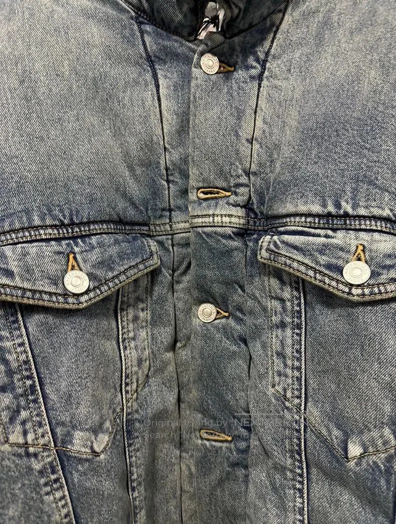 Balenciaga Balenciaga Blue Denim Oversized Jacket. Size US L / EU 52-54 / 3 - 2 Thumbnail