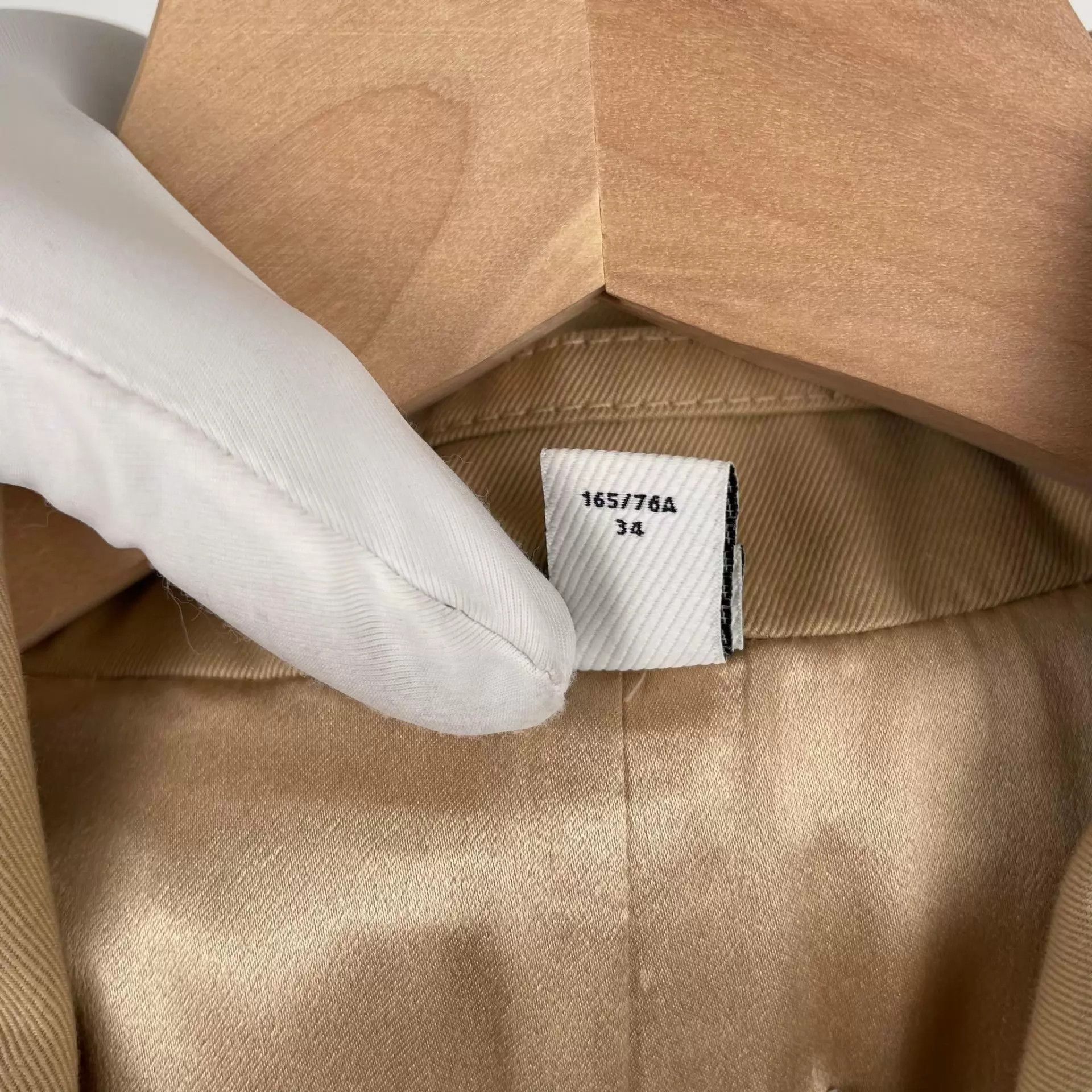 Burberry BBR Waist-Tie Trench Coat Beige EU36 260406TXYZF02 Size XXS / US 00 / IT 34 - 5 Thumbnail