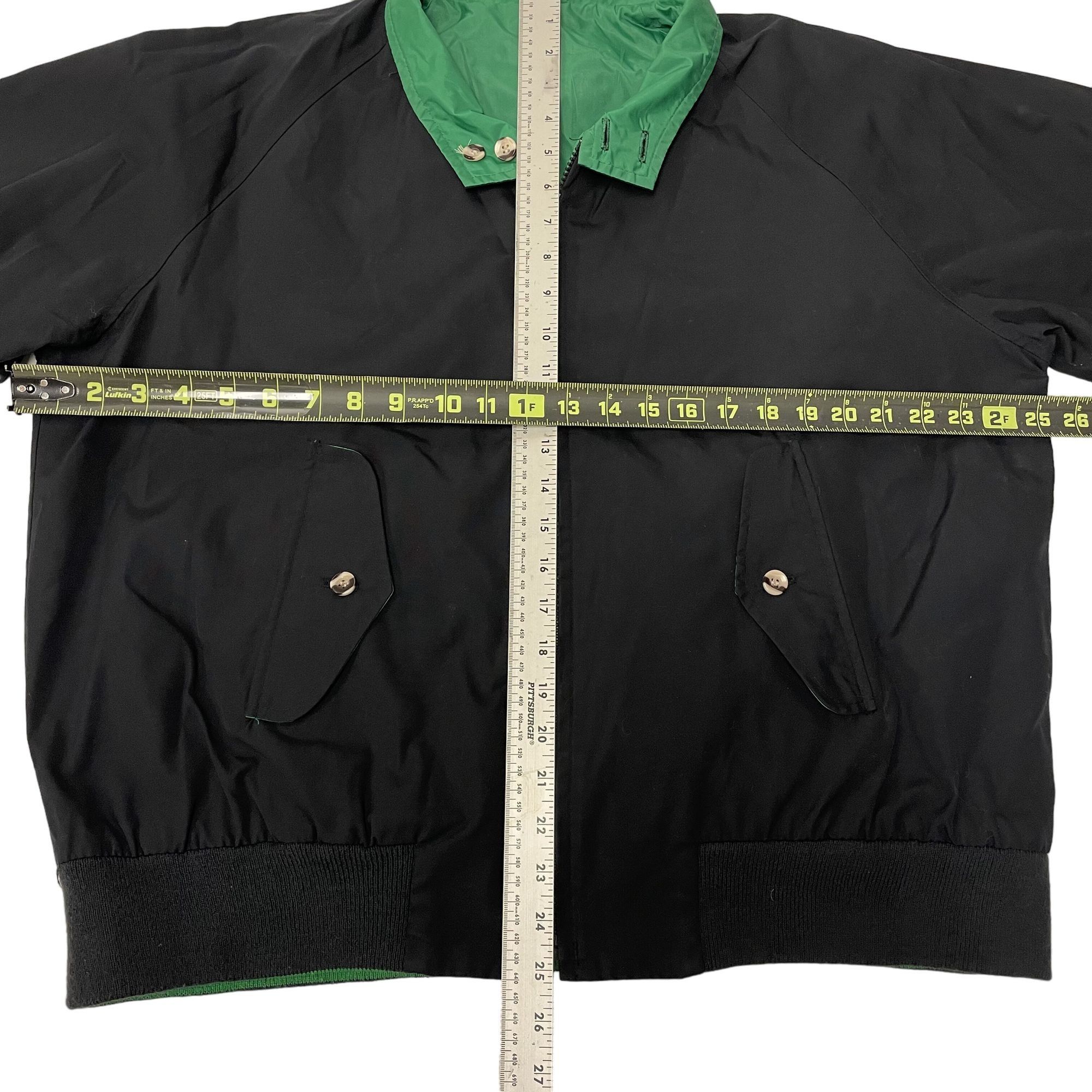 Lands' End Vtg Lands End Navy Cotton REVERSIBLE Green Nylon Jacket Size US XL / EU 56 / 4 - 8 Thumbnail
