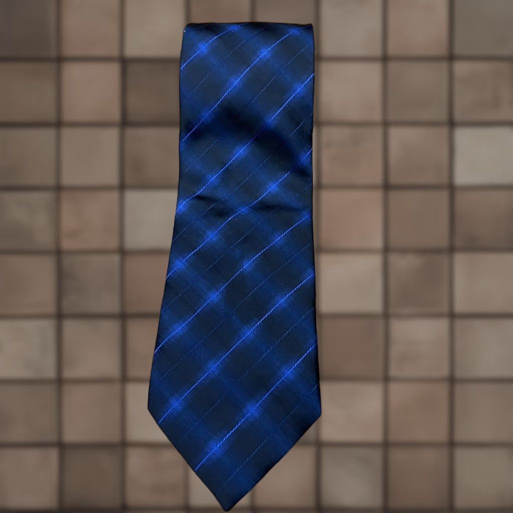 Santoni Antonia Men's Silk Necktie Blue Formal Business Accessory Size ONE SIZE - 1 Thumbnail