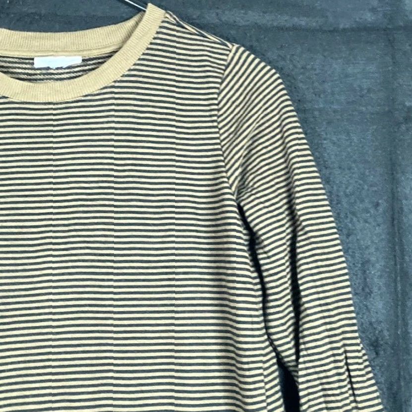Olive J Jill Women Sweater Dress Olive Striped Long Sleeve Tunic Pocket Modal XS Size XS / US 0-2 / IT 36-38 - 5 Thumbnail