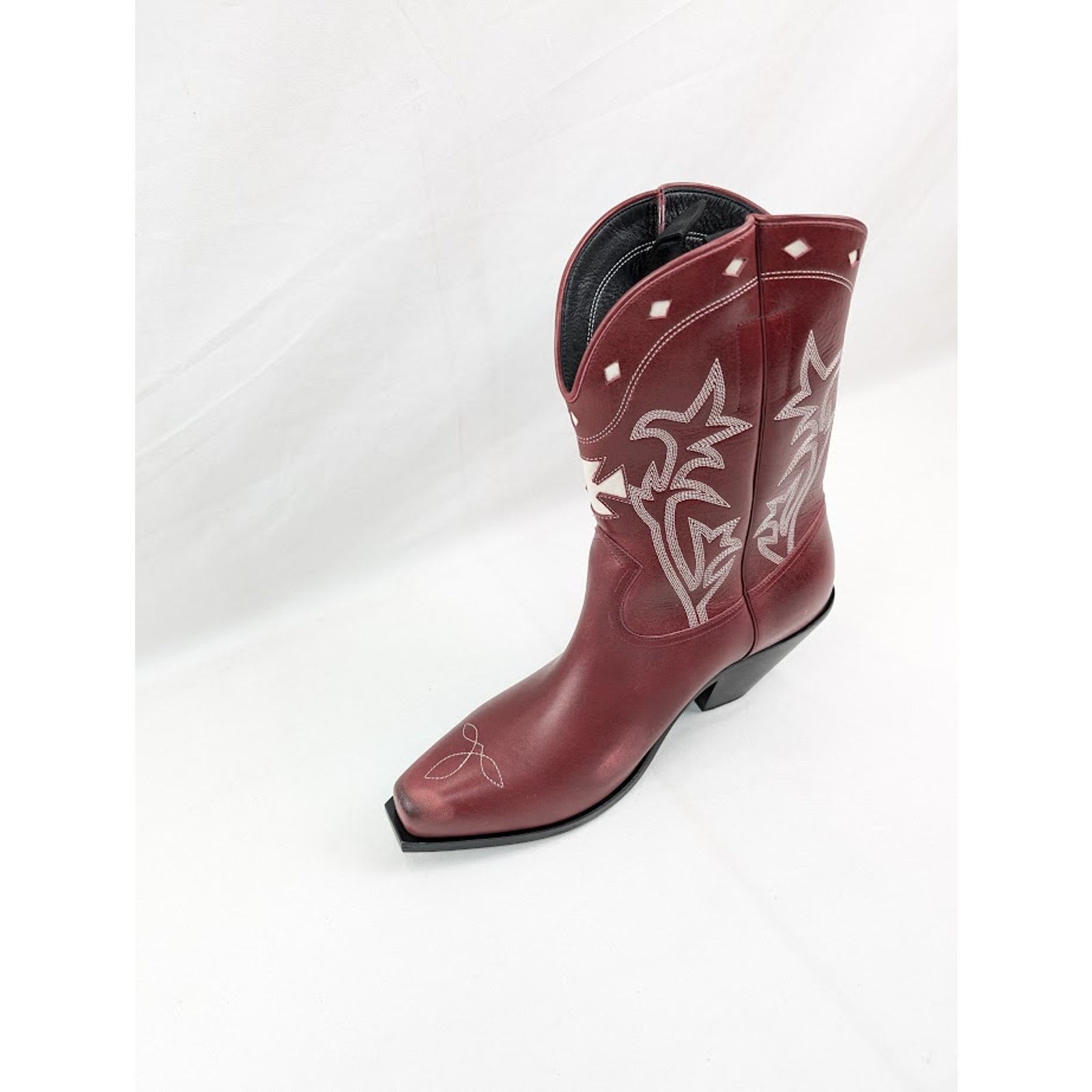 Enfants Riches Deprimes o1rshd1 Swiss Cowboy Boots Cow Glazed in Vintage Red/Cream Size US 12 / EU 45 - 8 Thumbnail