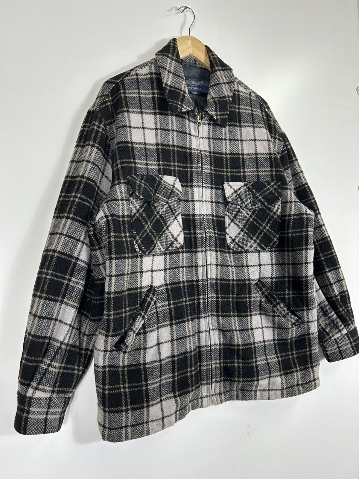 Vintage ⚡️Vintage Cotton Company Flannel Button Chore Shirt Jacket Size US L / EU 52-54 / 3 - 2 Thumbnail