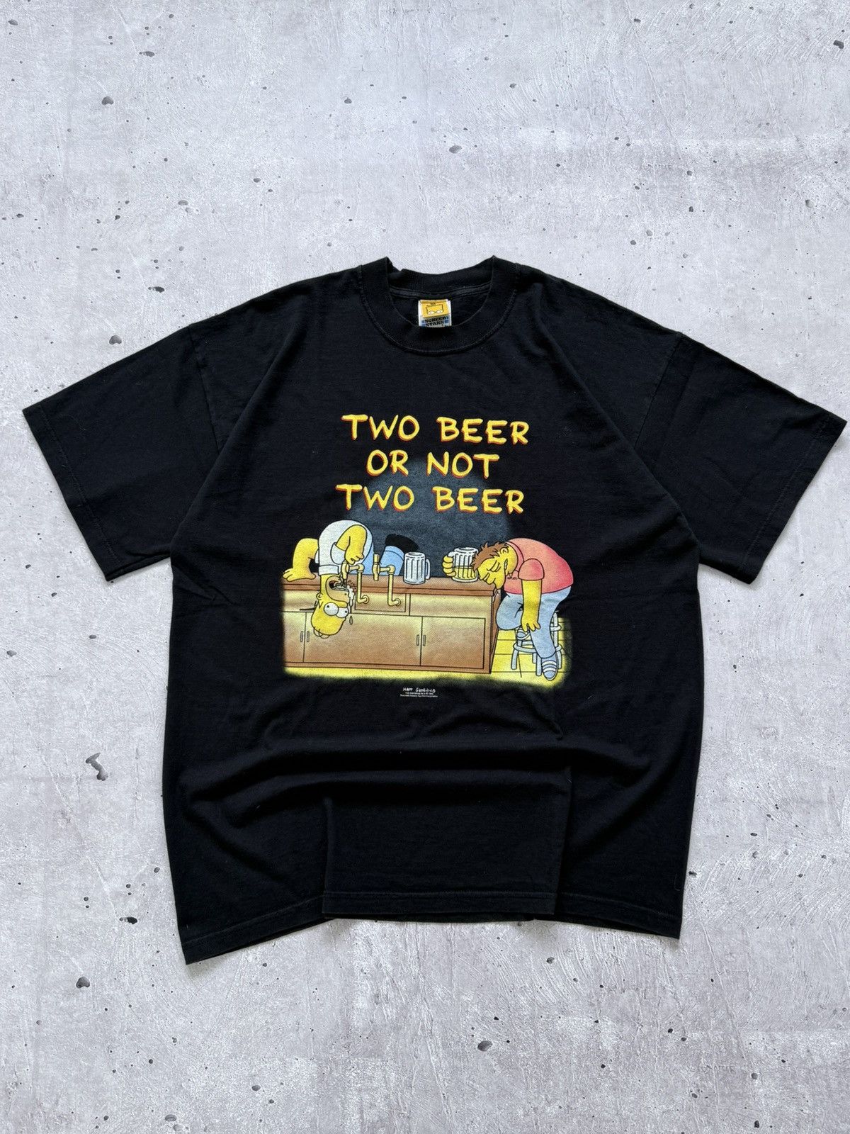 The Simpsons Vintage 90s The Simpsons Beer Graphic T-Shirt Size US XL / EU 56 / 4 - 4 Thumbnail