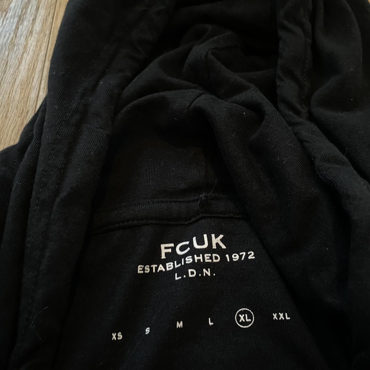 Other Black and white FCUK hoodie #hoodie Longsleeve Size US XL / EU 56 / 4 - 4 Thumbnail
