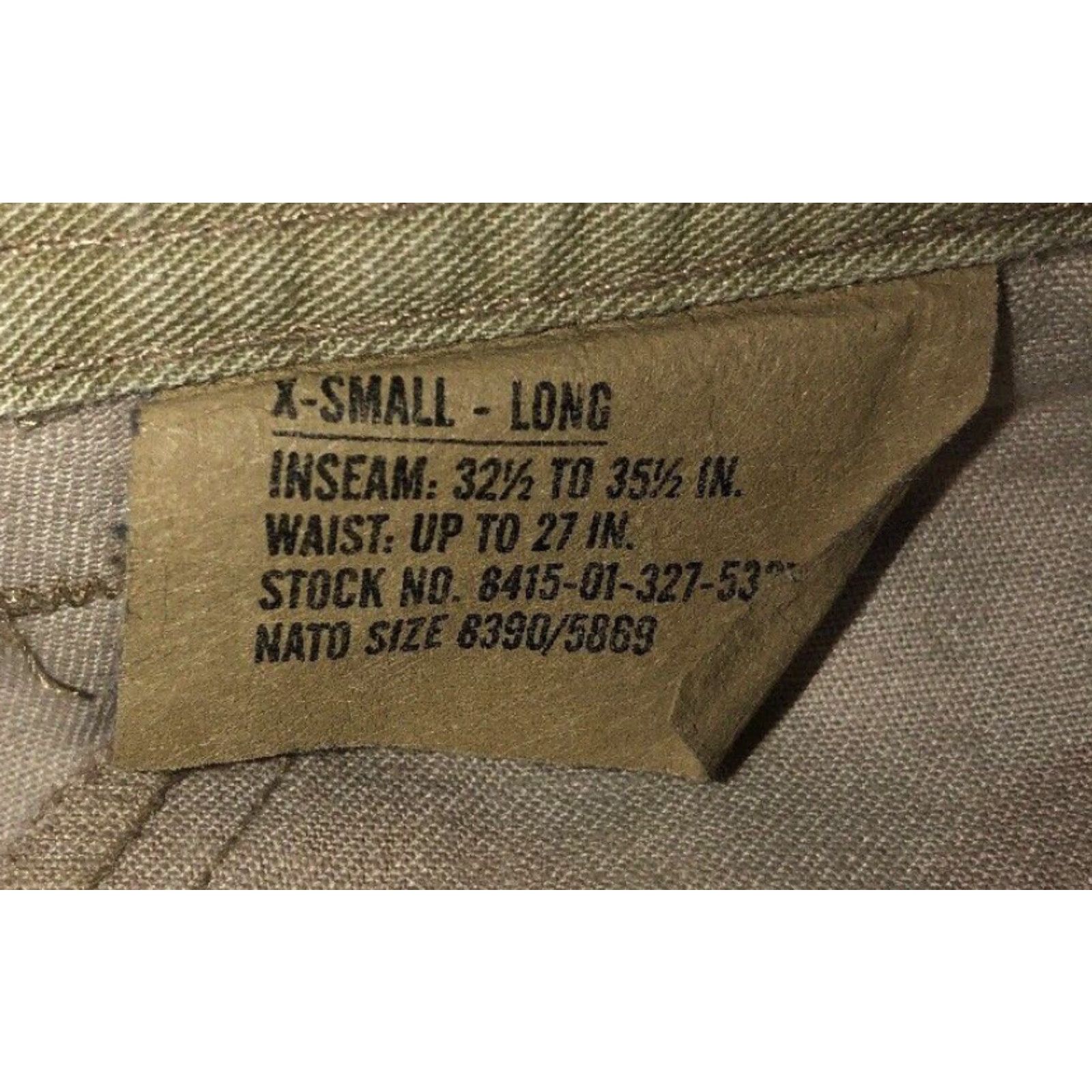 Vintage VINTAGE Mens Beige Camouflage Military Pants Size XS Long Size US 27 - 5 Thumbnail