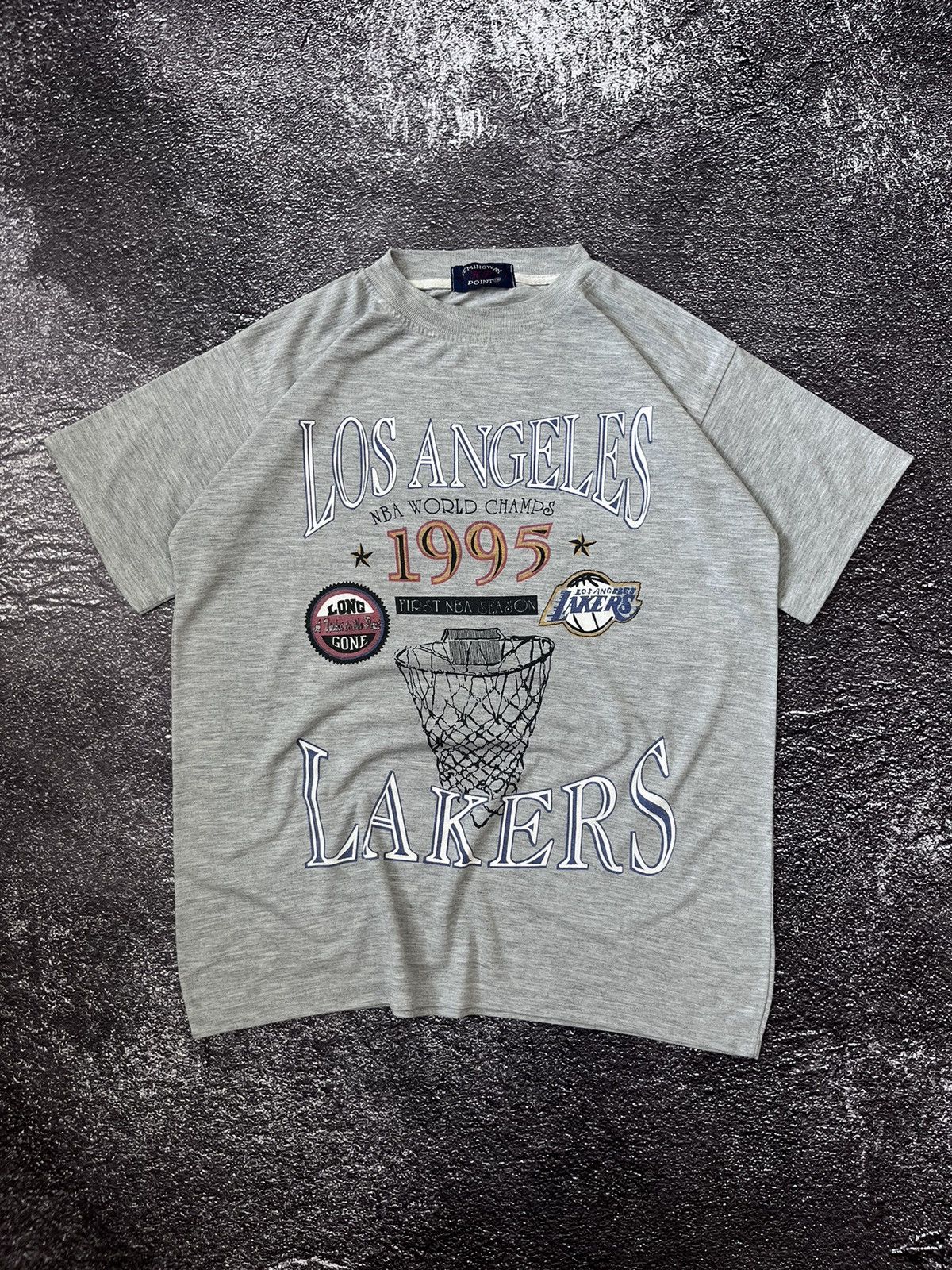 NBA Vintage 1995 Los Angeles Lakers NBA Graphic Tee T-shirt 90s Size US L / EU 52-54 / 3 - 1 Thumbnail