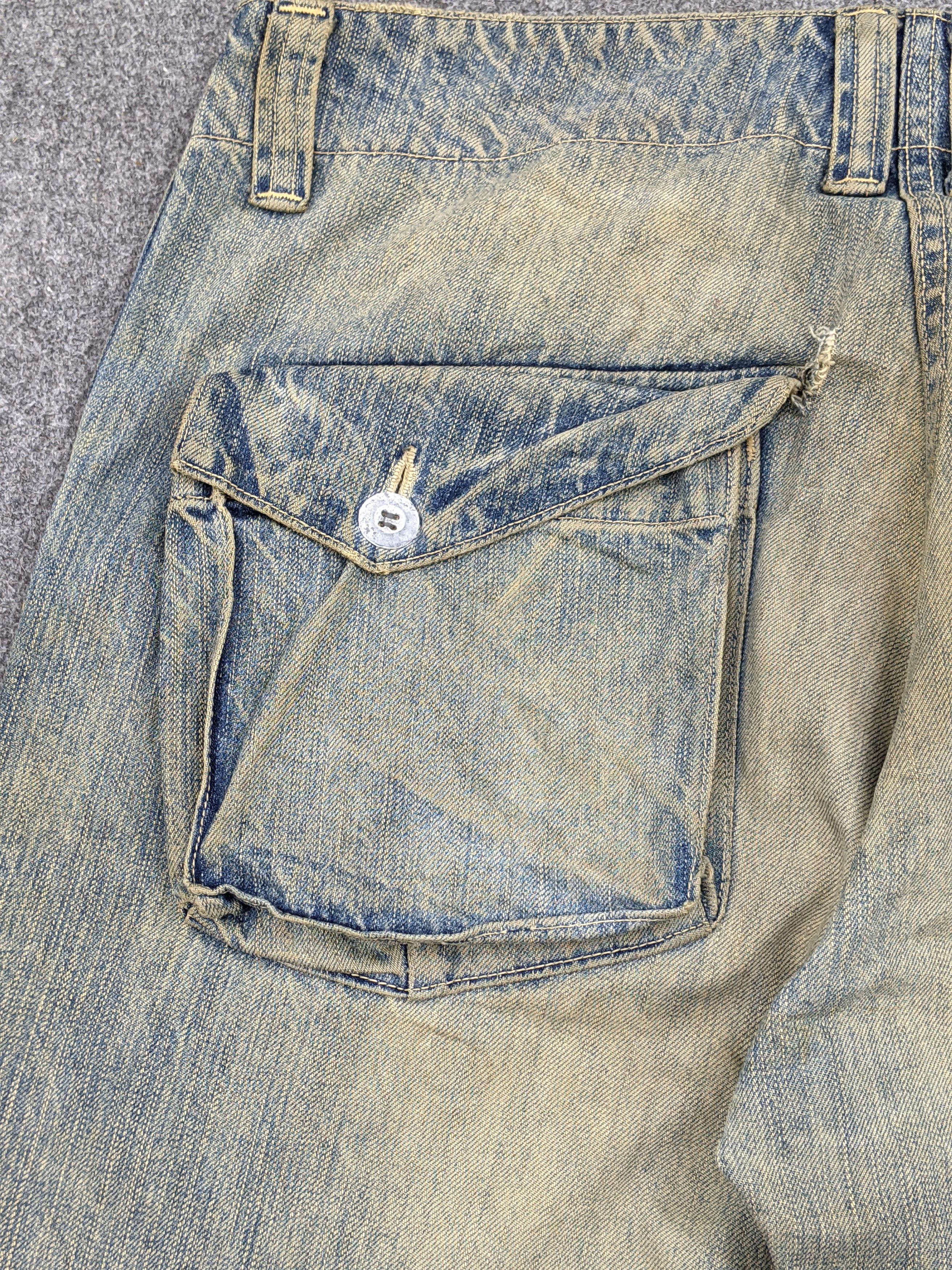 If Six Was Nine Johnbull Kojima Genes Japan Multi Pocket Rusty Jeans DJ0013Z Size US 33 - 18 Thumbnail