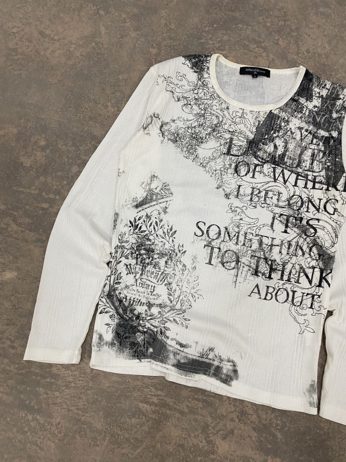Hysteric Glamour In the Attic Poem Punk Printed Pleated Knit Lgb Grunge Size US M / EU 48-50 / 2 - 15 Thumbnail