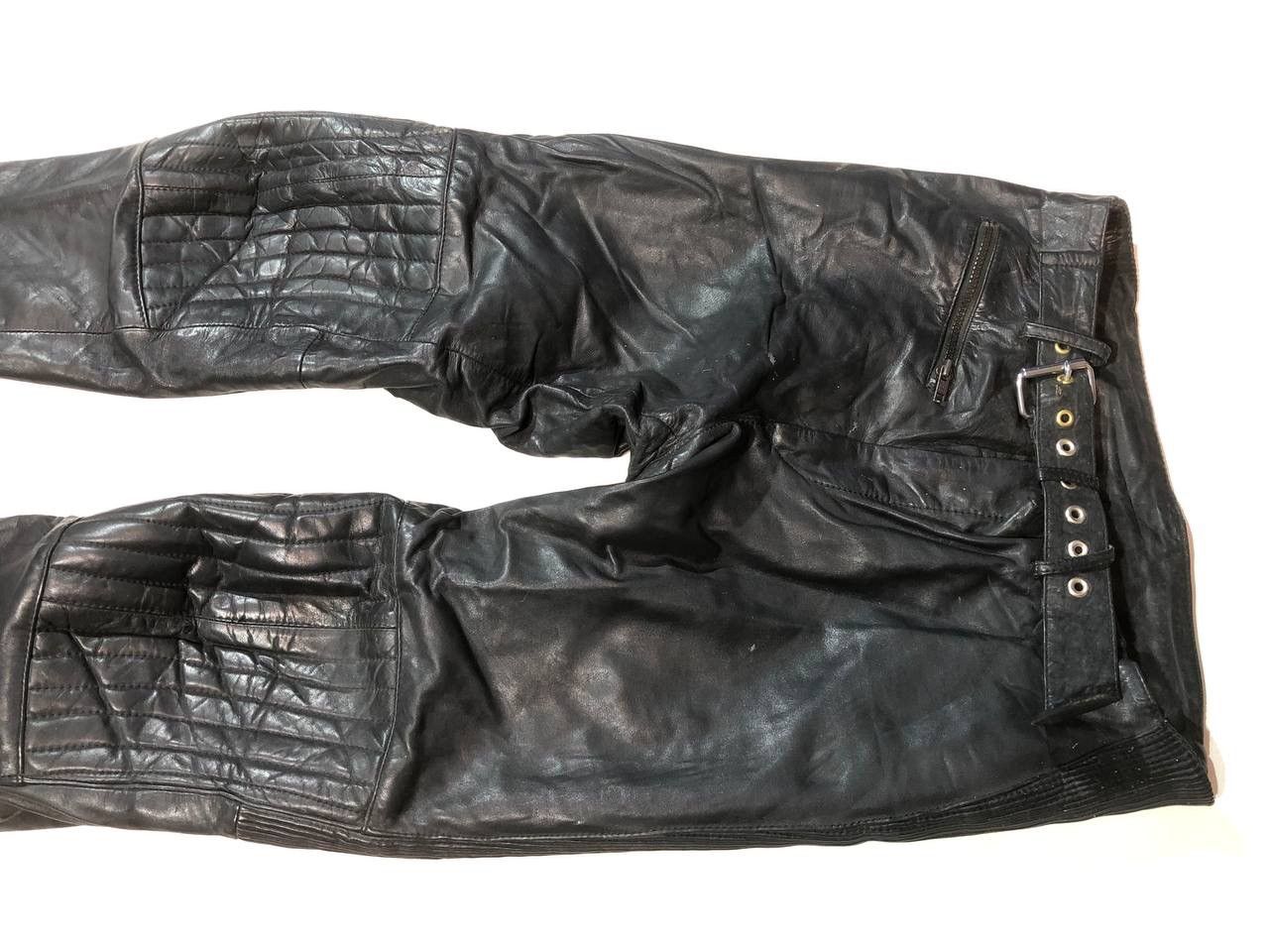 Leather Leder Avangarde Racing Moto Leather Pants Vintage Size US 34 / EU 50 - 3 Thumbnail