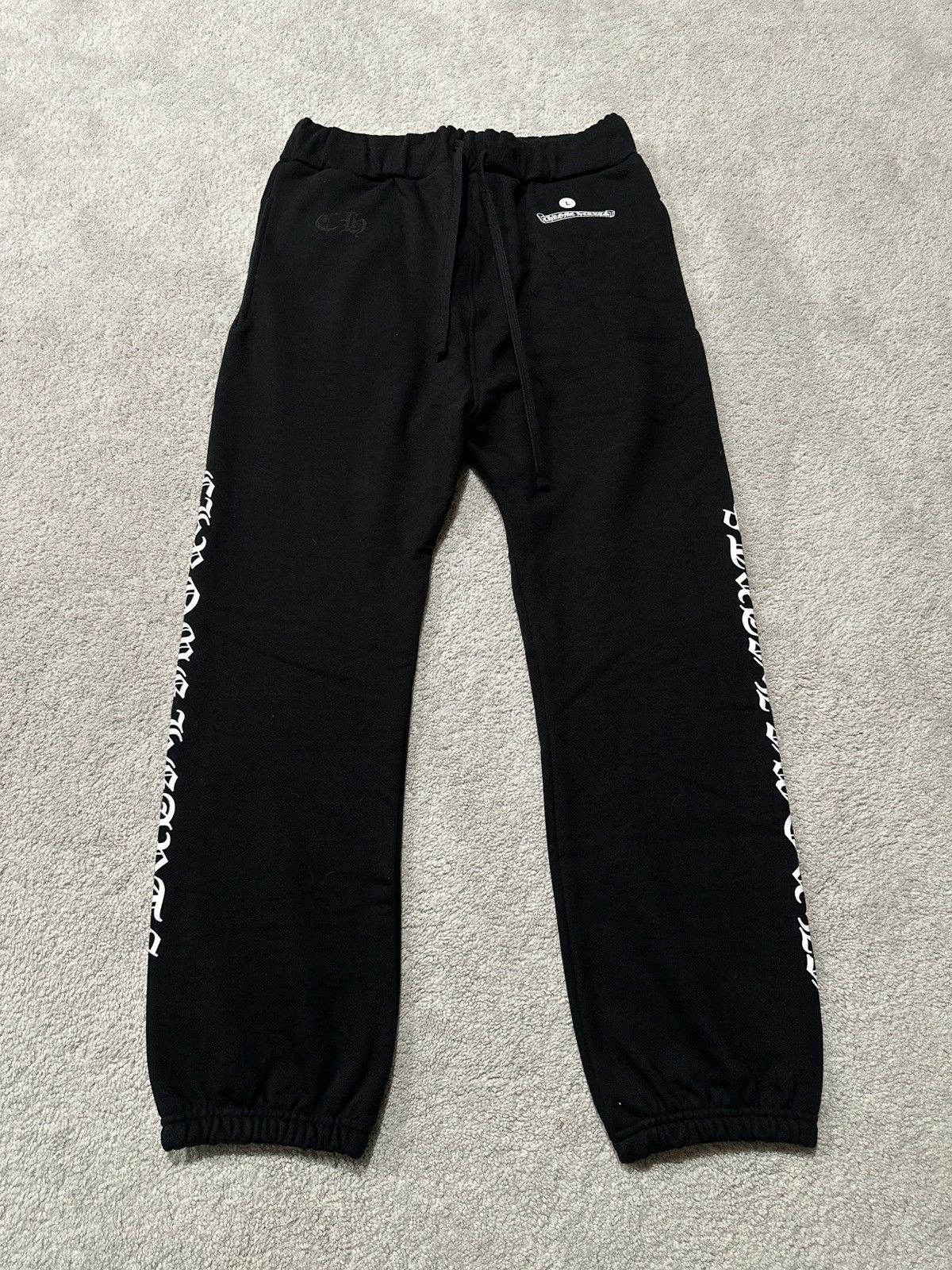 Chrome Hearts Logo Black Sweatpants