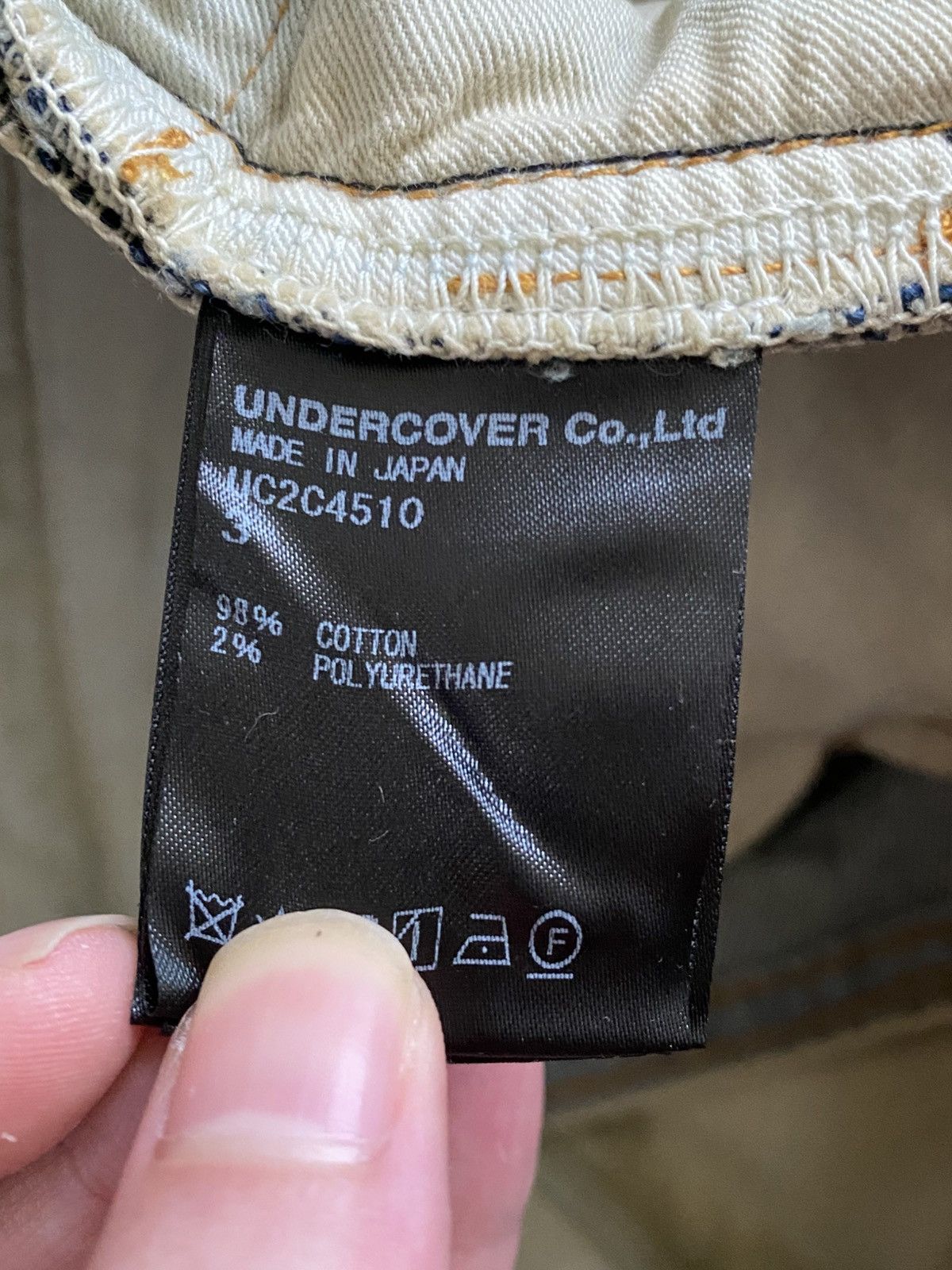 Undercover 2023 AW "Komische" Hand Denim Pants Size US 32 / EU 48 - 11 Thumbnail