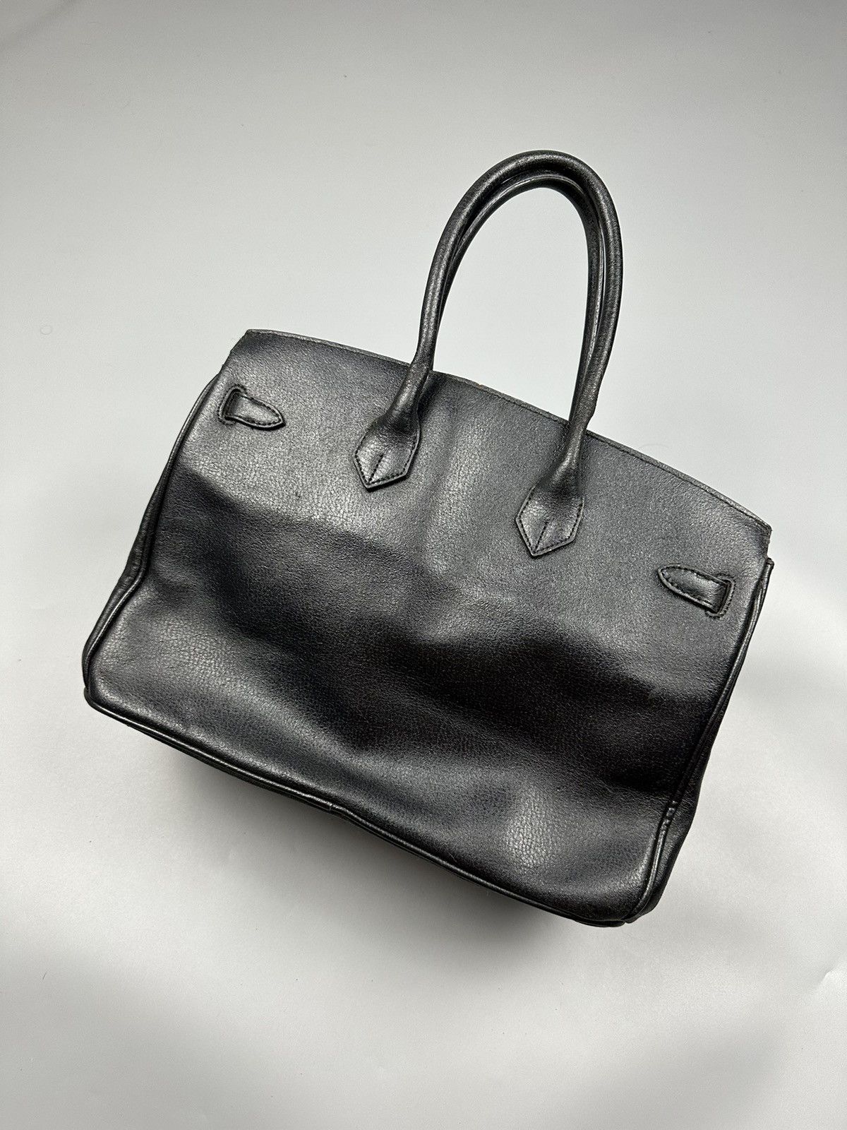 Handmade Hermes Birkin Inspired Custom Leather Handmade Bag Size ONE SIZE - 2 Thumbnail