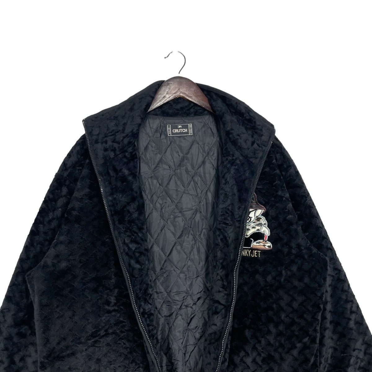 Cartoon Network Vintage Blanky Jet Cartoon Velvet Jacket Suede Black Size US XL / EU 56 / 4 - 8 Thumbnail