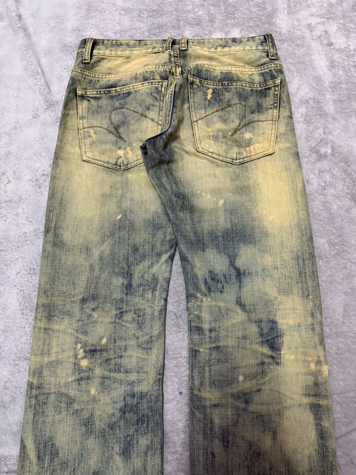 Hysteric Glamour Standard Number Japan Acid Mud Wash Straight Jeans Size US 30 / EU 46 - 10 Thumbnail