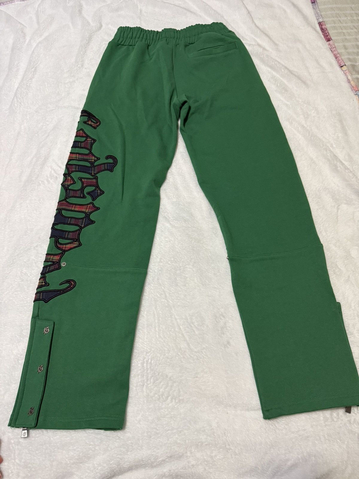 Godspeed BRAND NEW GODSPEED OG Logo Sweatpants Green Plaid Size Small Size US 28 / EU 44 - 4 Thumbnail