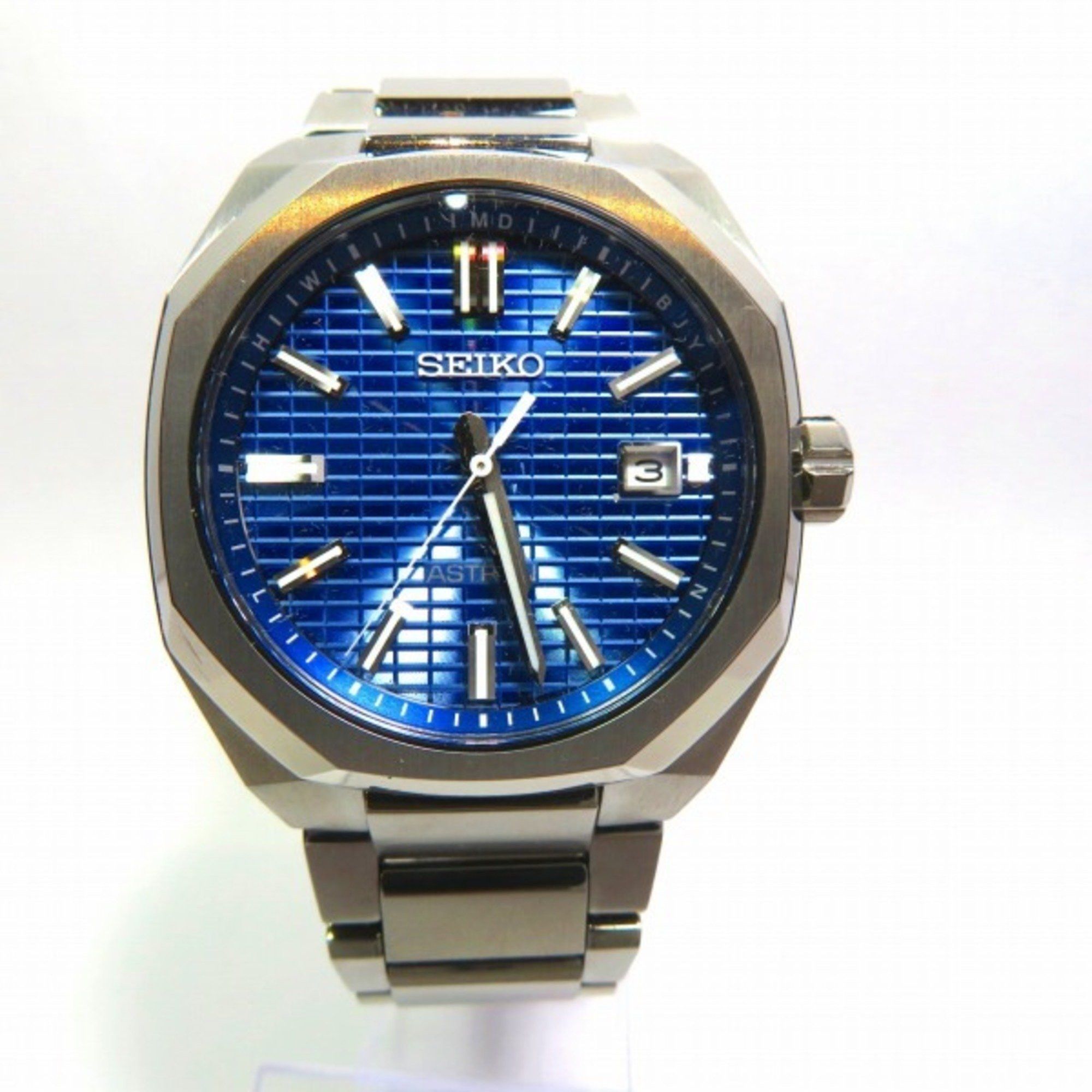 image of Seiko Astron Sbxy061 Radio Solar Watch Men's in Blue
