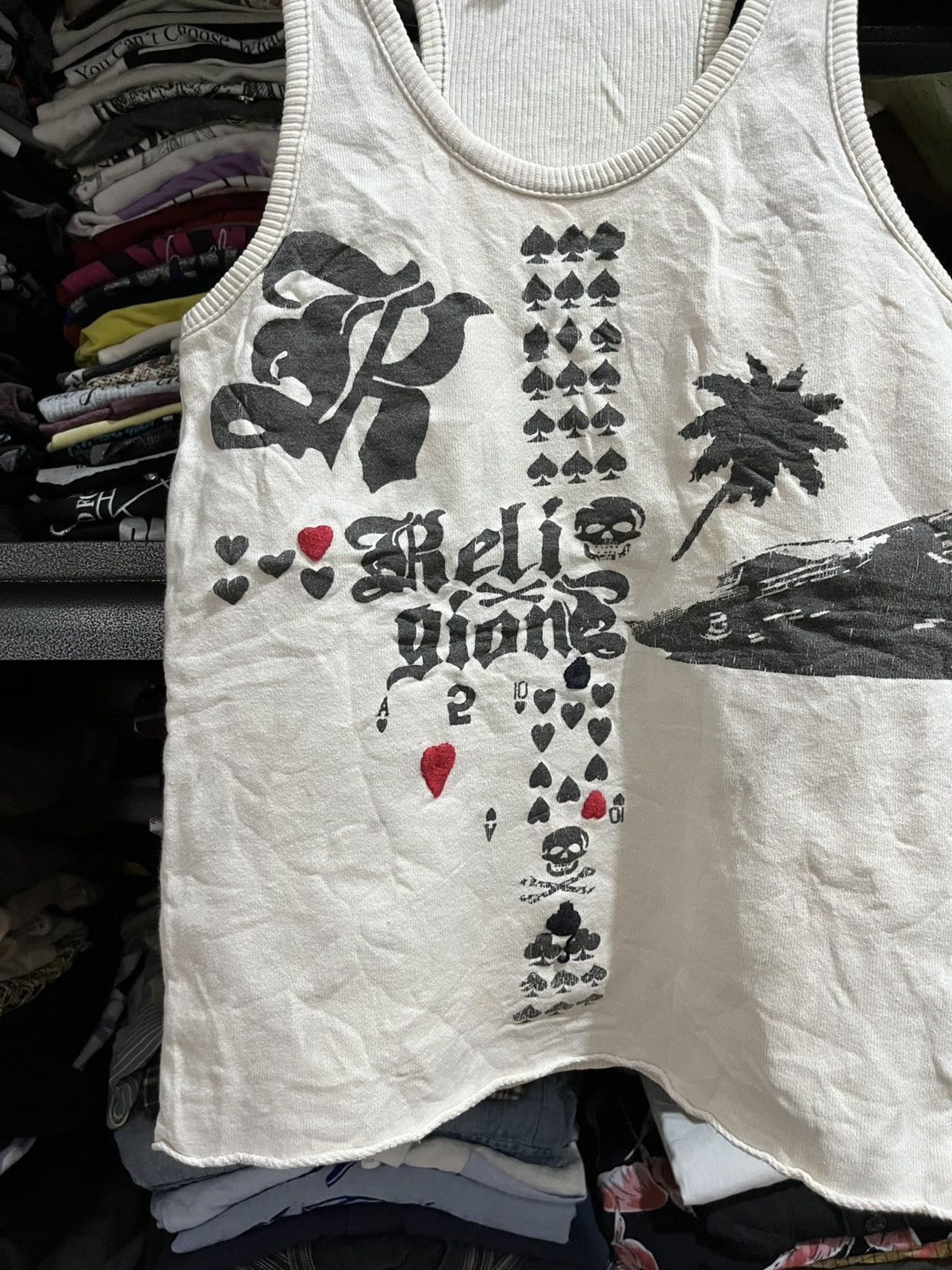 If Six Was Nine × Japanese Brand × Le Grande Bleu (L.G.B.) Smork skull tank top ifsixwasnine Lgb styled Size S / US 4 / IT 40 - 2 Thumbnail