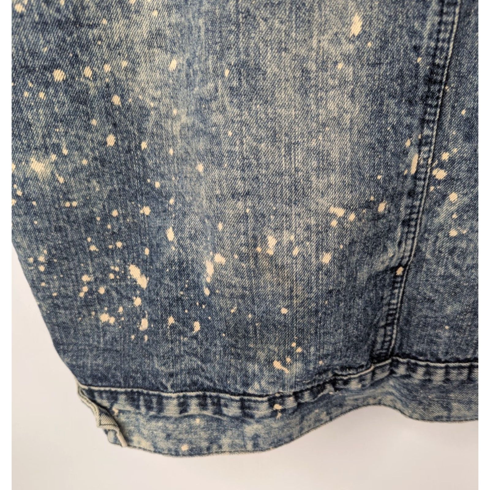 Vintage S2 Legend Vest Size L Denim Blue Distressed Biker Moto Grunge Trucker Rockabilly Men VEST Size US 33 - 3 Thumbnail
