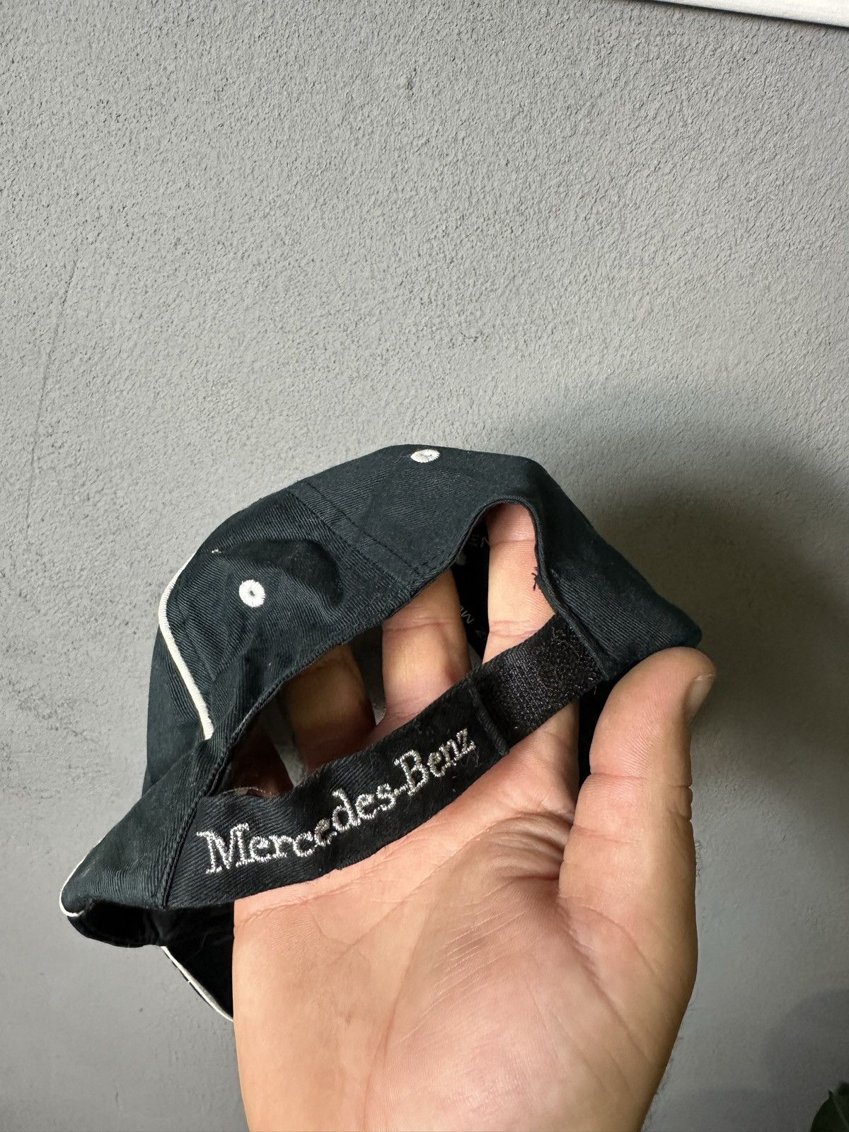 Mercedes-Benz × Vintage Vintage Mercedes Benz Hype Cap Hat Embroidered Logo 90s Size ONE SIZE - 3 Thumbnail