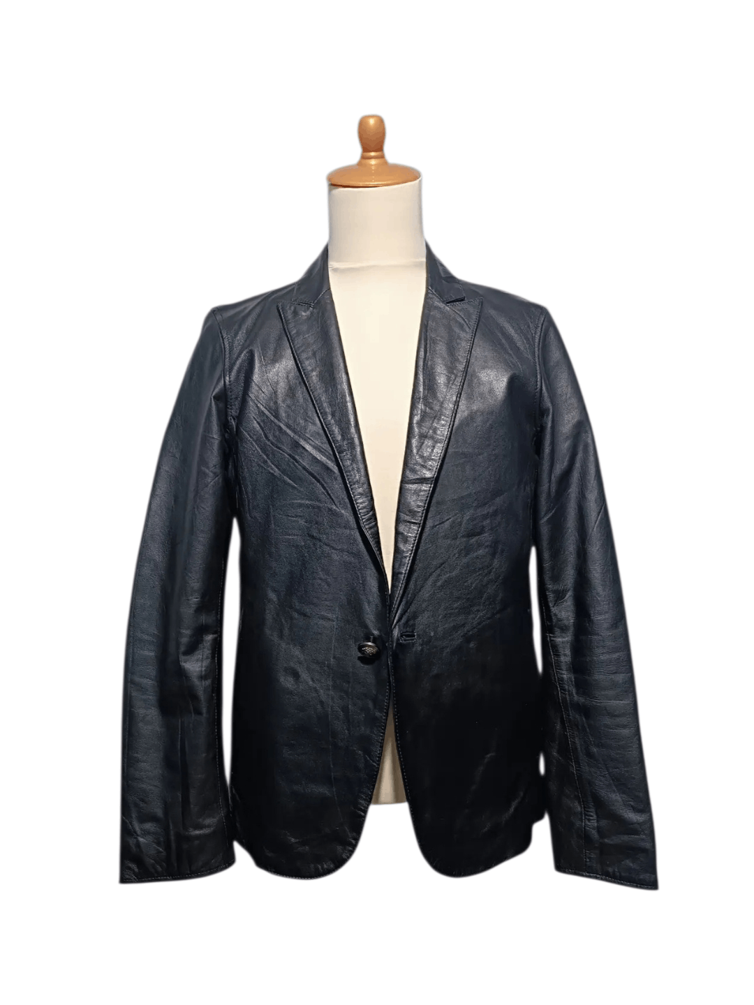 Vanquish Vanquish Genuine Leather Blazer Jacket One Button Size US M / EU 48-50 / 2 - 1 Thumbnail